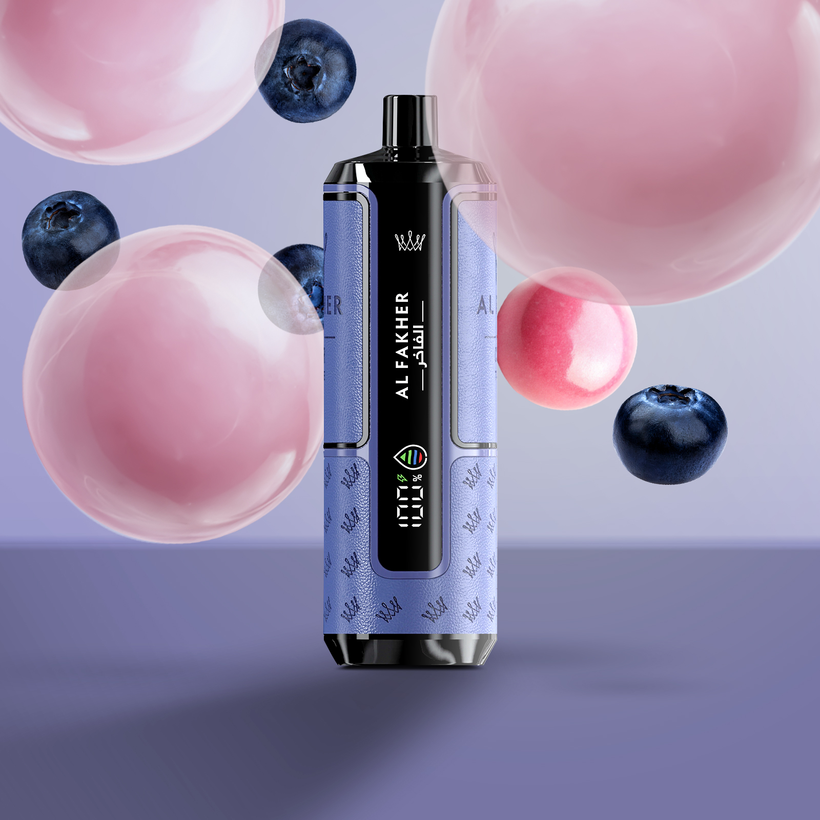 Al Fakher - Crown Bar - Hypermax - 20k - Blueberry Gum 1