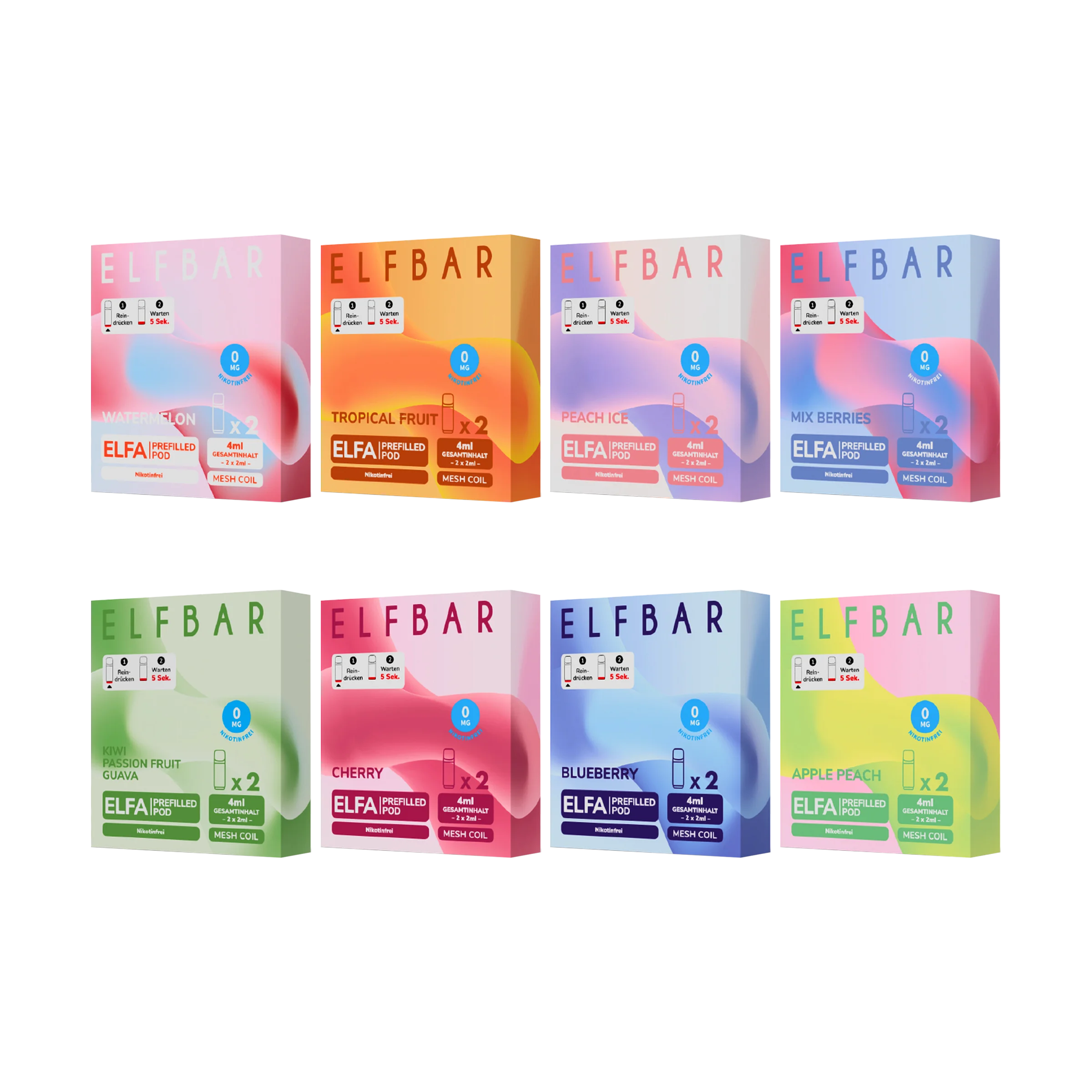 Elf Bar - ELFA - CP - Prefilled Pods - Nikotinfrei 1