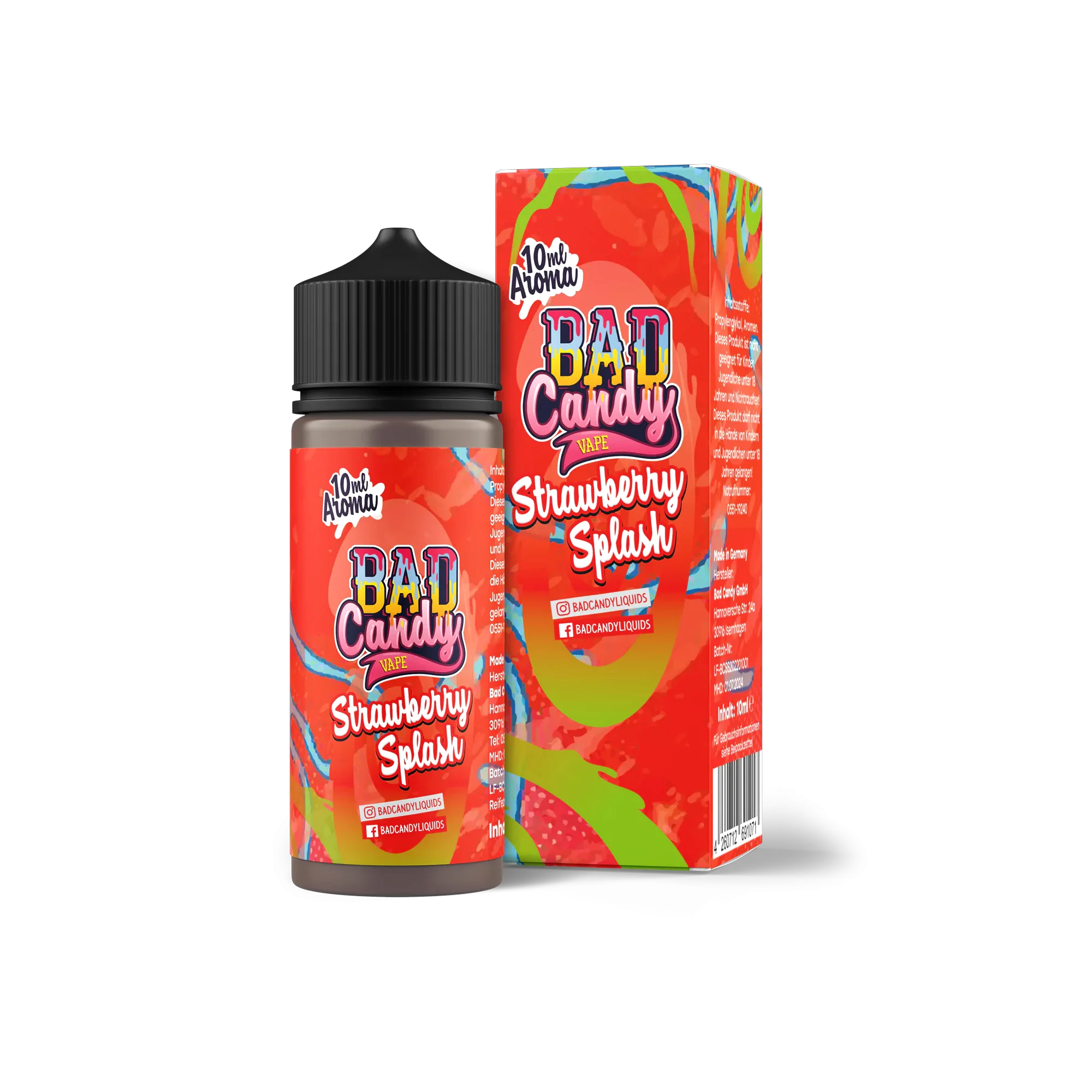 Bad Candy Aroma Longfill Strawberry Splash mit 10 ml Inhalt günstig bestellen 1