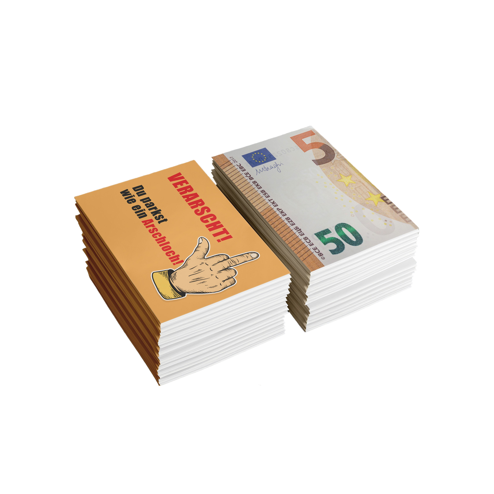 Hookain - Lustiger Sticker Bundle - 50er Booster Pack - Du parkst wie ein Arschloch - 50 Euro 1