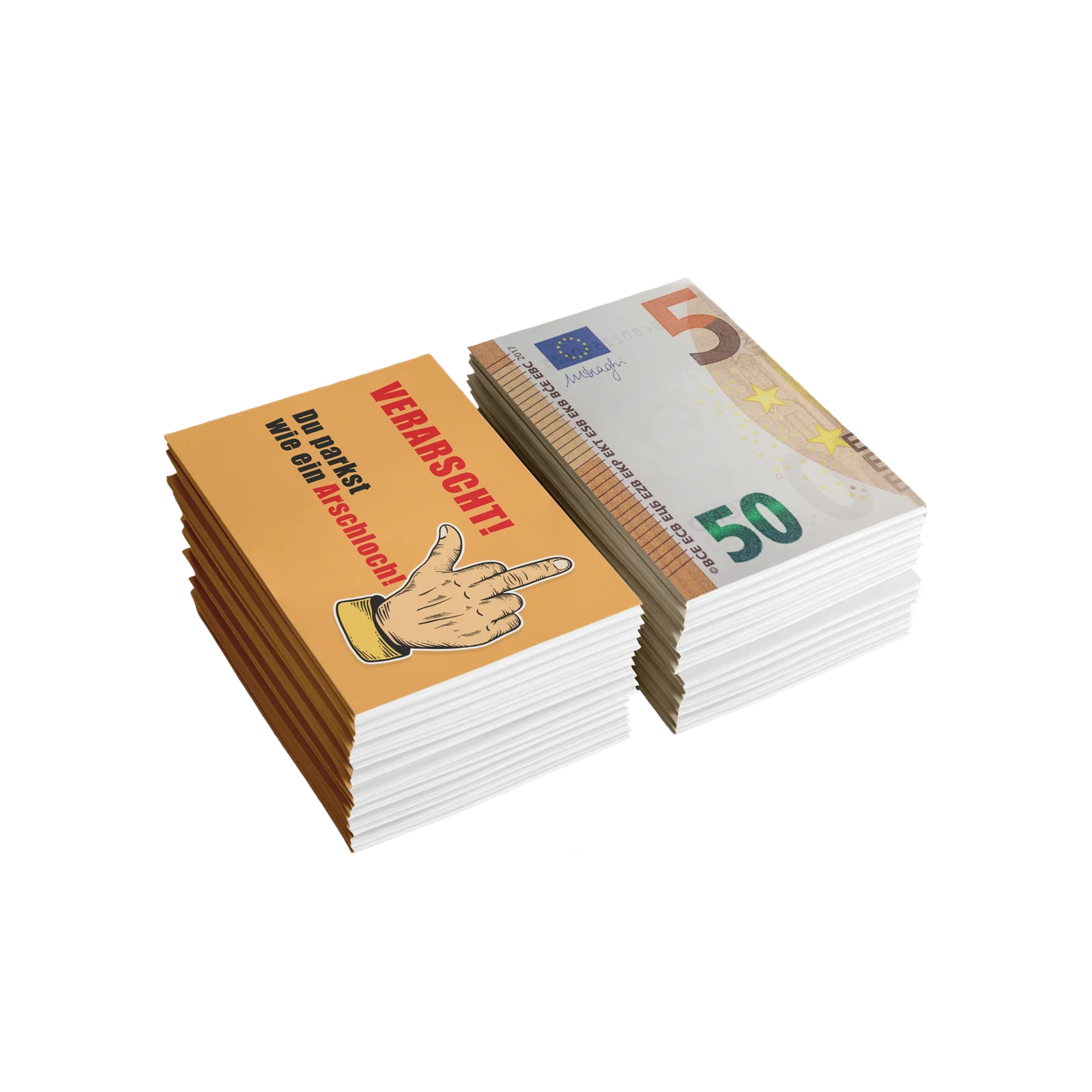 Hookain - Lustiger Sticker Bundle - 50er Booster Pack - Du parkst wie ein Arschloch - 50 Euro 1