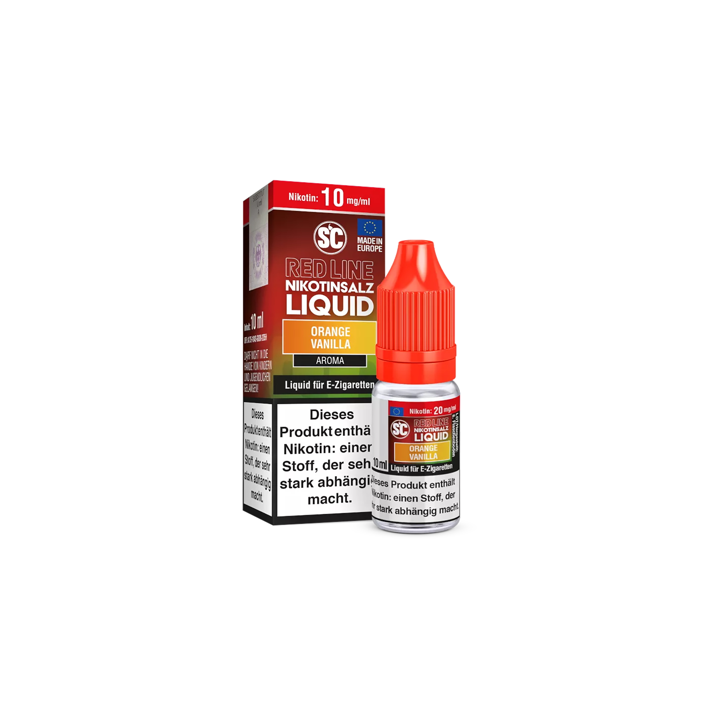 SC - E-Liquid - NicSalt - Red Line - Orange Vanilla - 10 ml - 10 mg
