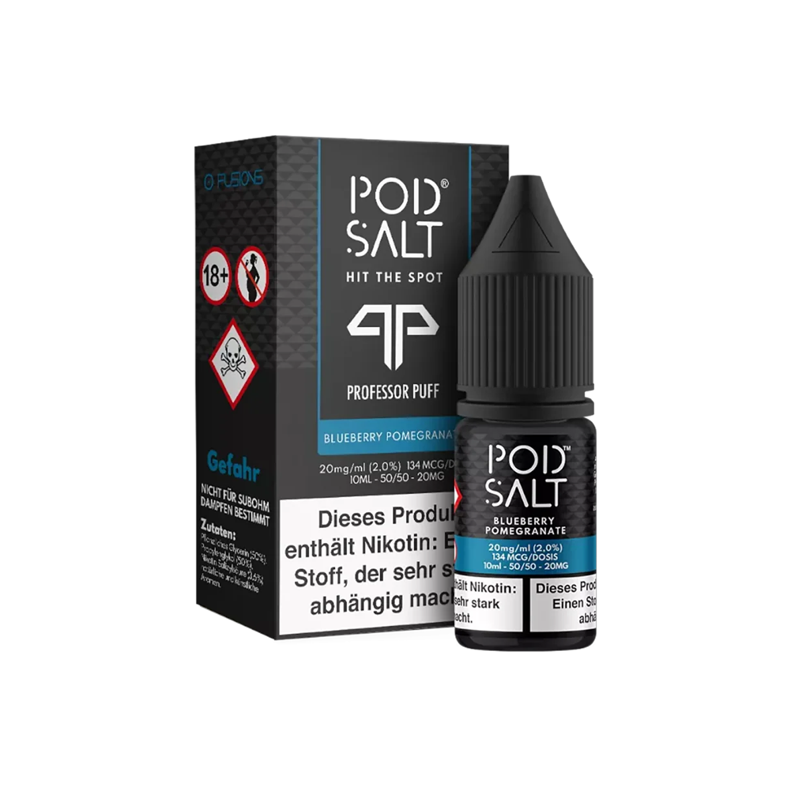 Pod Salt Core - E-Liquid - NicSalt - Blueberry Pomegranate - 10 ml - 20 mg
