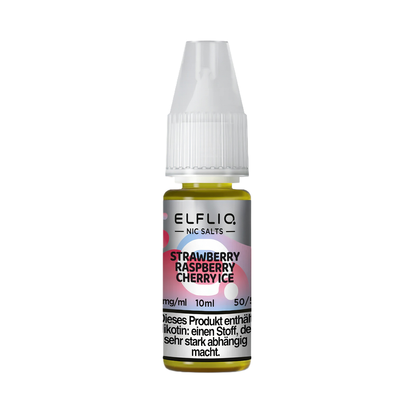 Elf Bar - ElfliQ - E-Liquid - Nicotine Salt - Strawberry Raspberry Cherry Ice - 20 mg