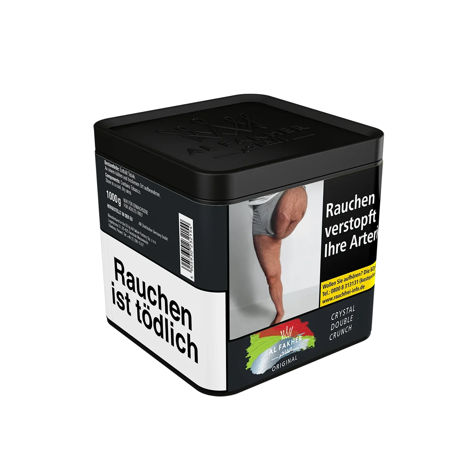 Al Fakher The Crystal Double Crunch 1000 g Tabak – Doppelapfel & Ice 2