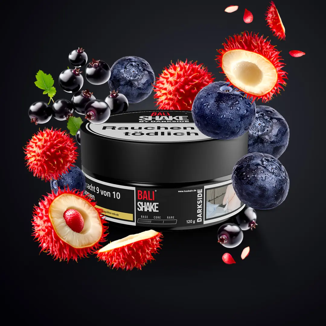 Darkside Bali Shake Shisha Tabak mit Rambutan & Beeren - Fruchtiges Übersichtsbild