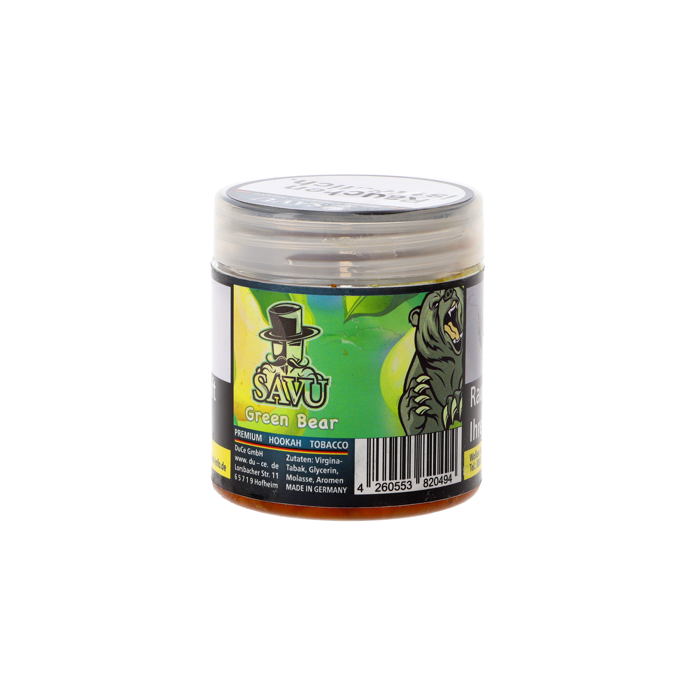 Savu Green Bear 25g Shisha Tabak Online Kaufen