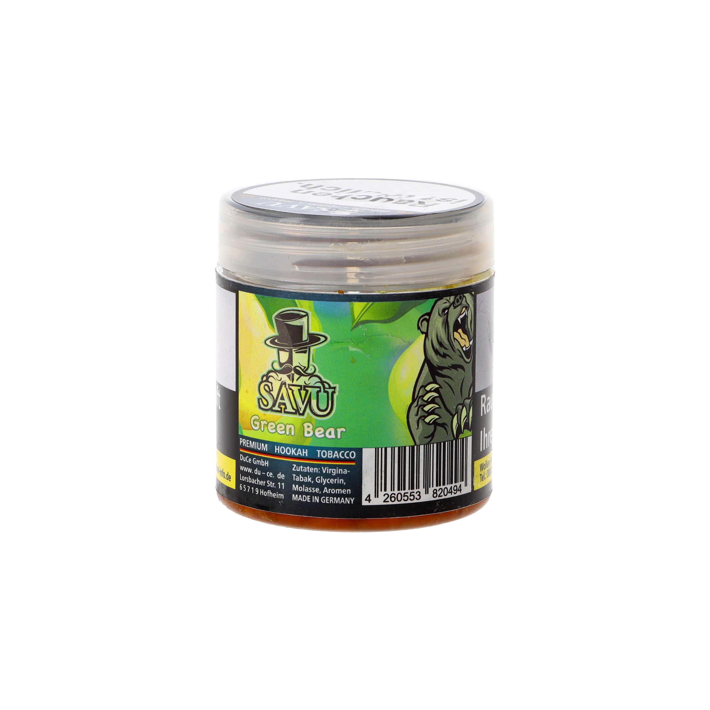 Savu Green Bear 25g  Shisha Tabak Online Kaufen