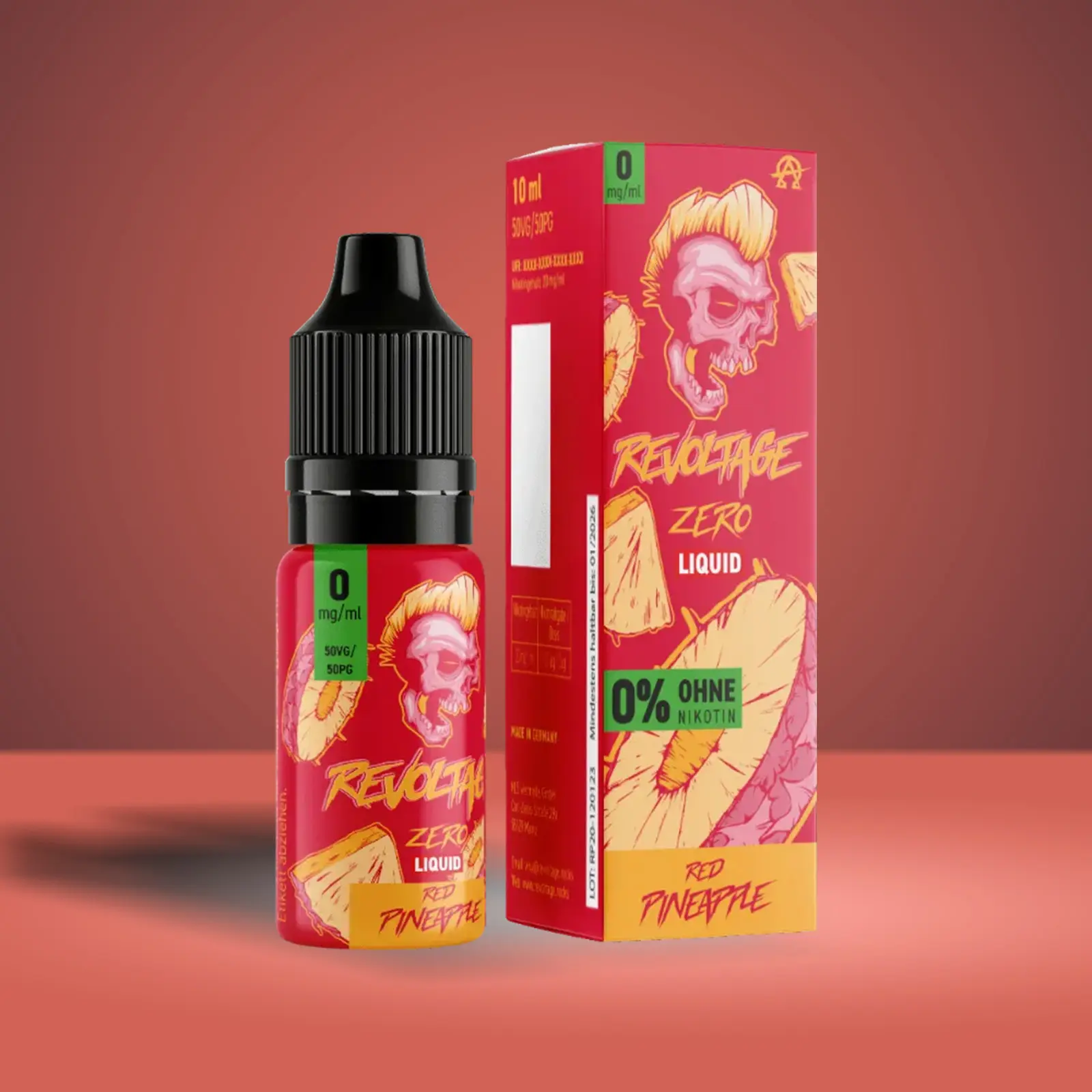 Revoltage - E-Liquid - Nikotinsalz - Red Pineapple - 10 ml - 0 mg 1