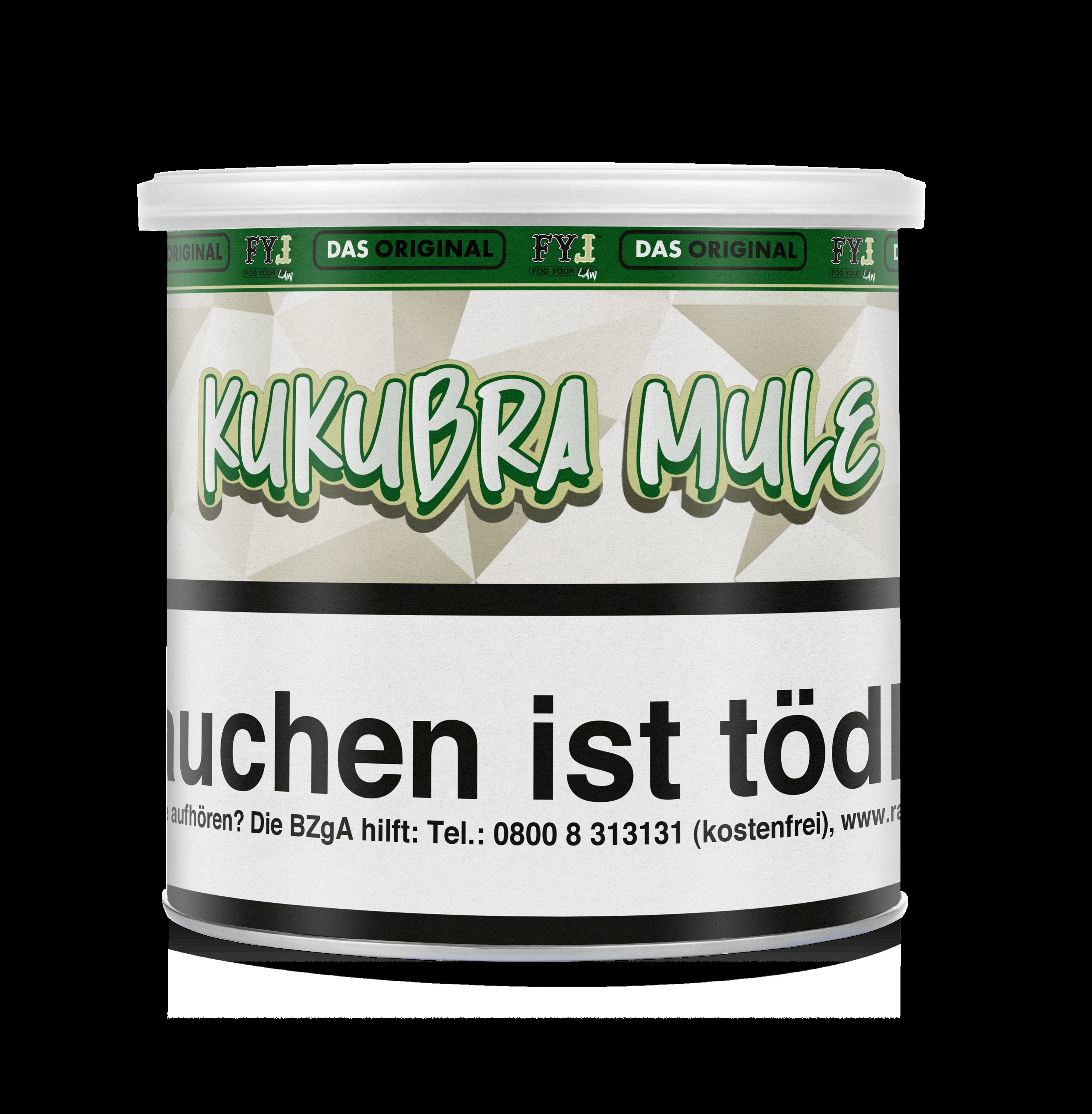 Fog Your Law - Dry Base mit Aroma - Kukubra Mule - 65 g - 2 Komponenten L&ouml;sung Tabak - mit versteuertem Glycerin 200 g Mischen