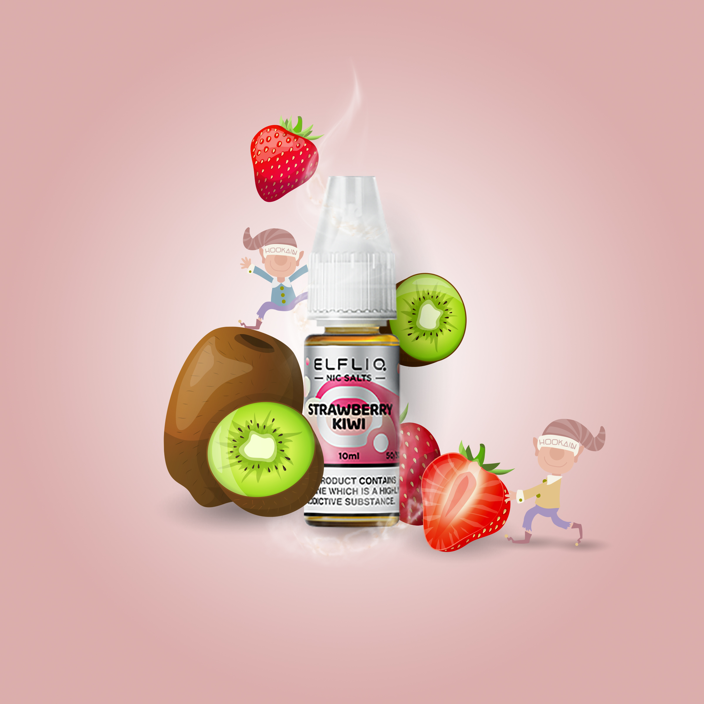 ElfliQ - Strawberry Kiwi - 20 mg | E-Zigaretten Liquid Elf Bar kaufen1