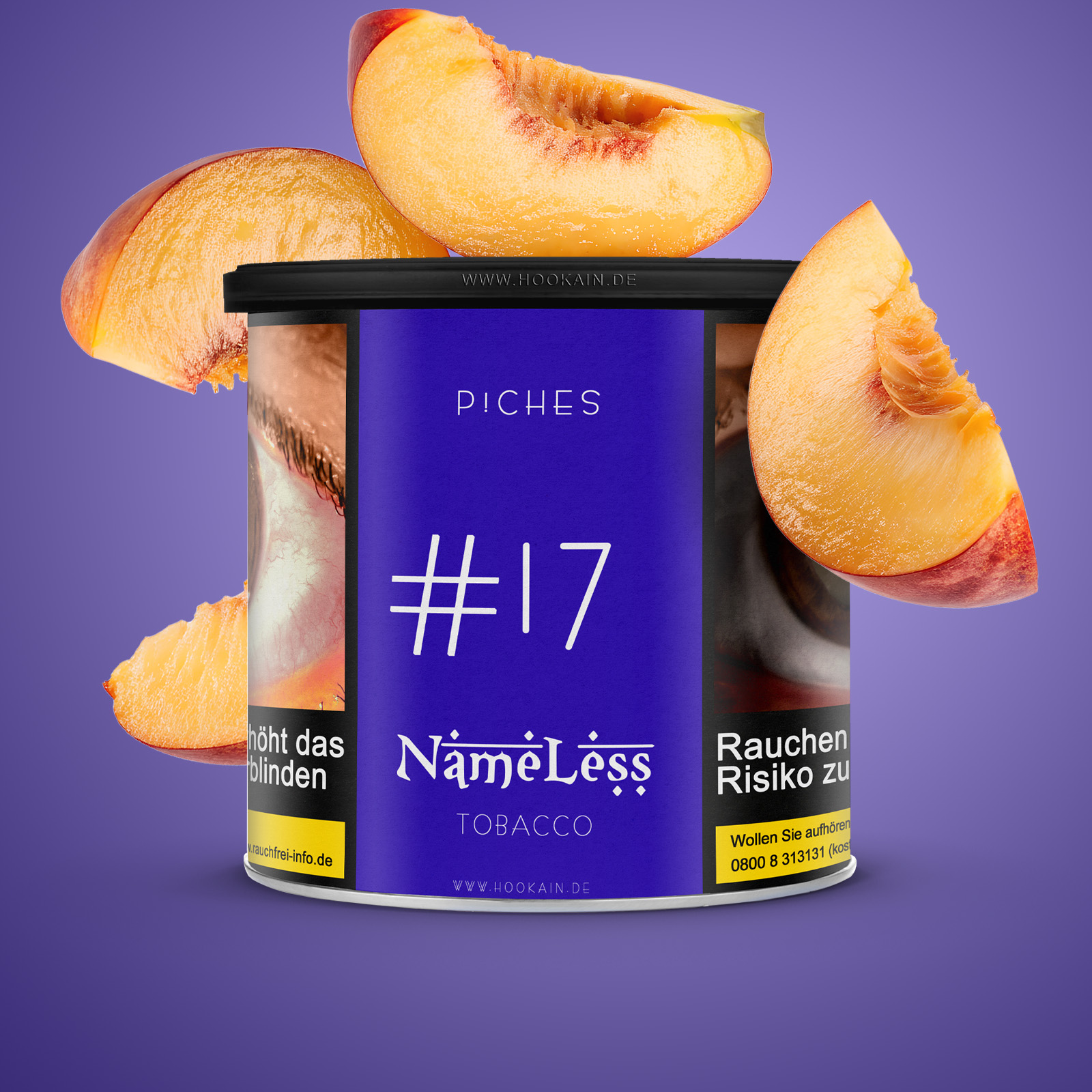 Nameless #17 Piches 200 g Shisha Tabak &ndash; s&uuml;&szlig;er Pfirsich 1