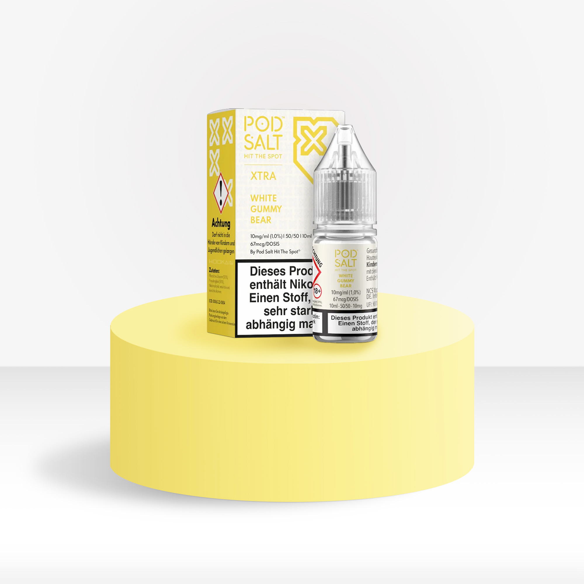 Pod Salt Xtra Nikotinsalz E-Liquid White Gummy Bear 10 ml mit 10 mg g&uuml;nstig bestellen 1
