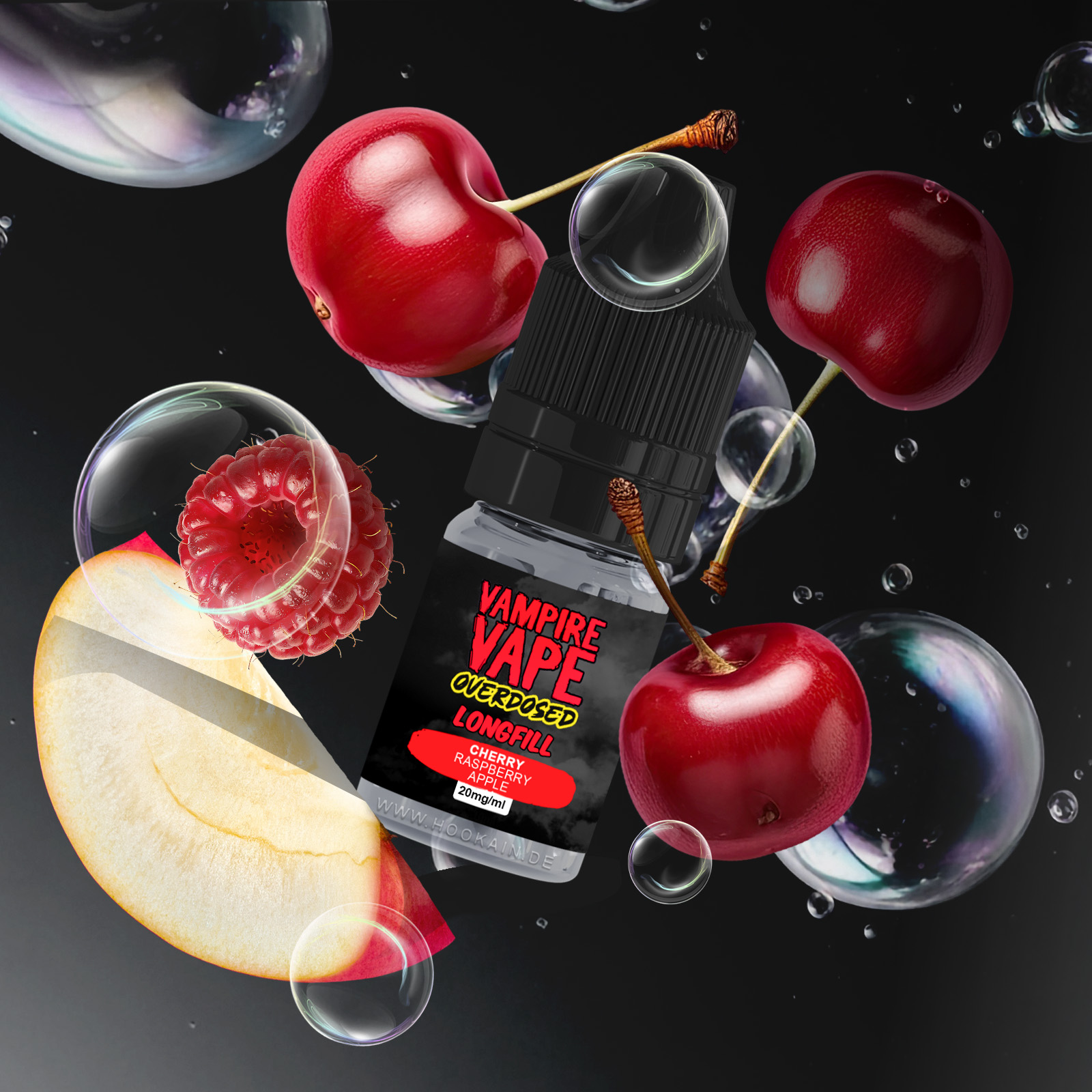 Vampire Vape Overdosed Cherry Raspberry Apple 10 ml Liquids – fruchtig 1