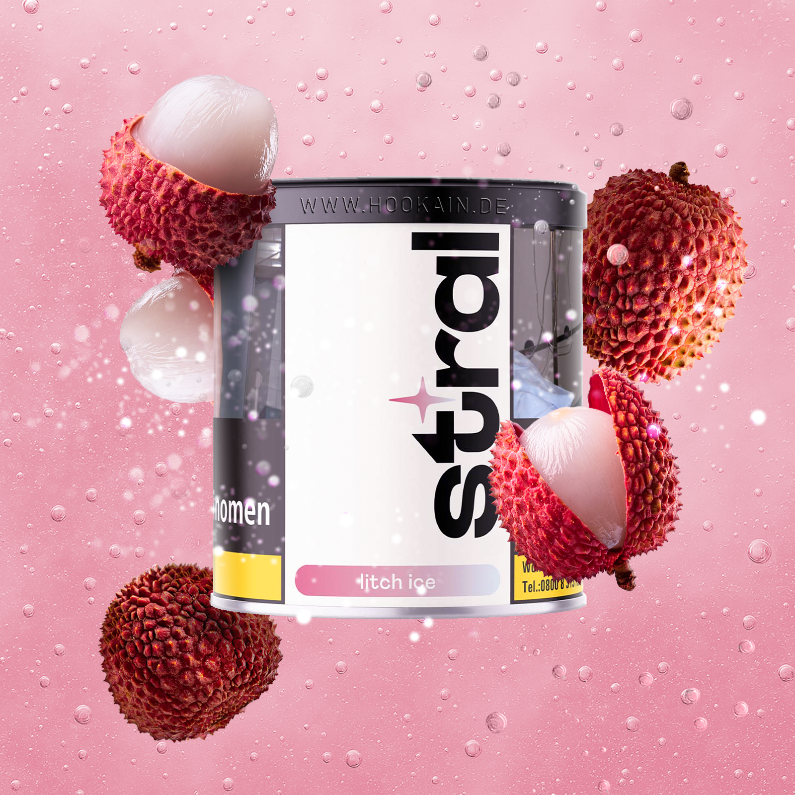 Stral Shishatabak  Litch Ice 200 g - Sorten g&uuml;nstig bestellen 1