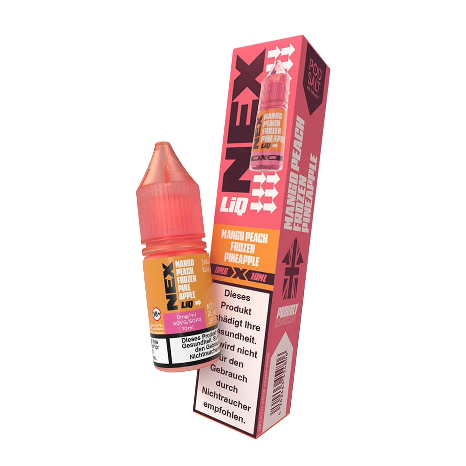 NexLiq - Pod Salt- NicSalt - 10 ml 0 mg Mango Peach Frozen Pineapple 2