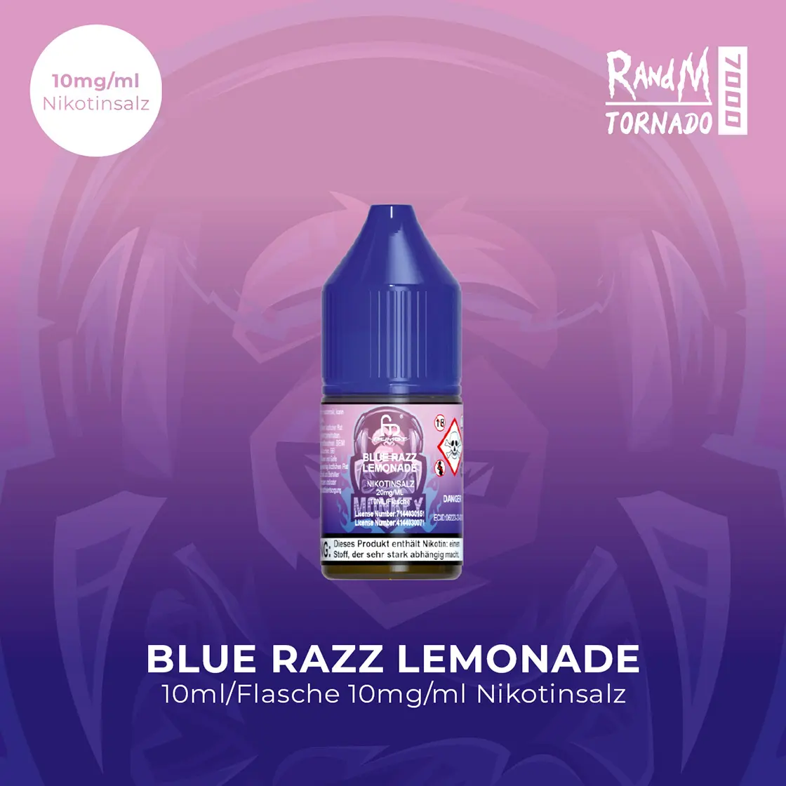 RandM Tornado 7000 | Blue Razz LemonadeE-Liquid Nikotinsalz 10 mg 1
