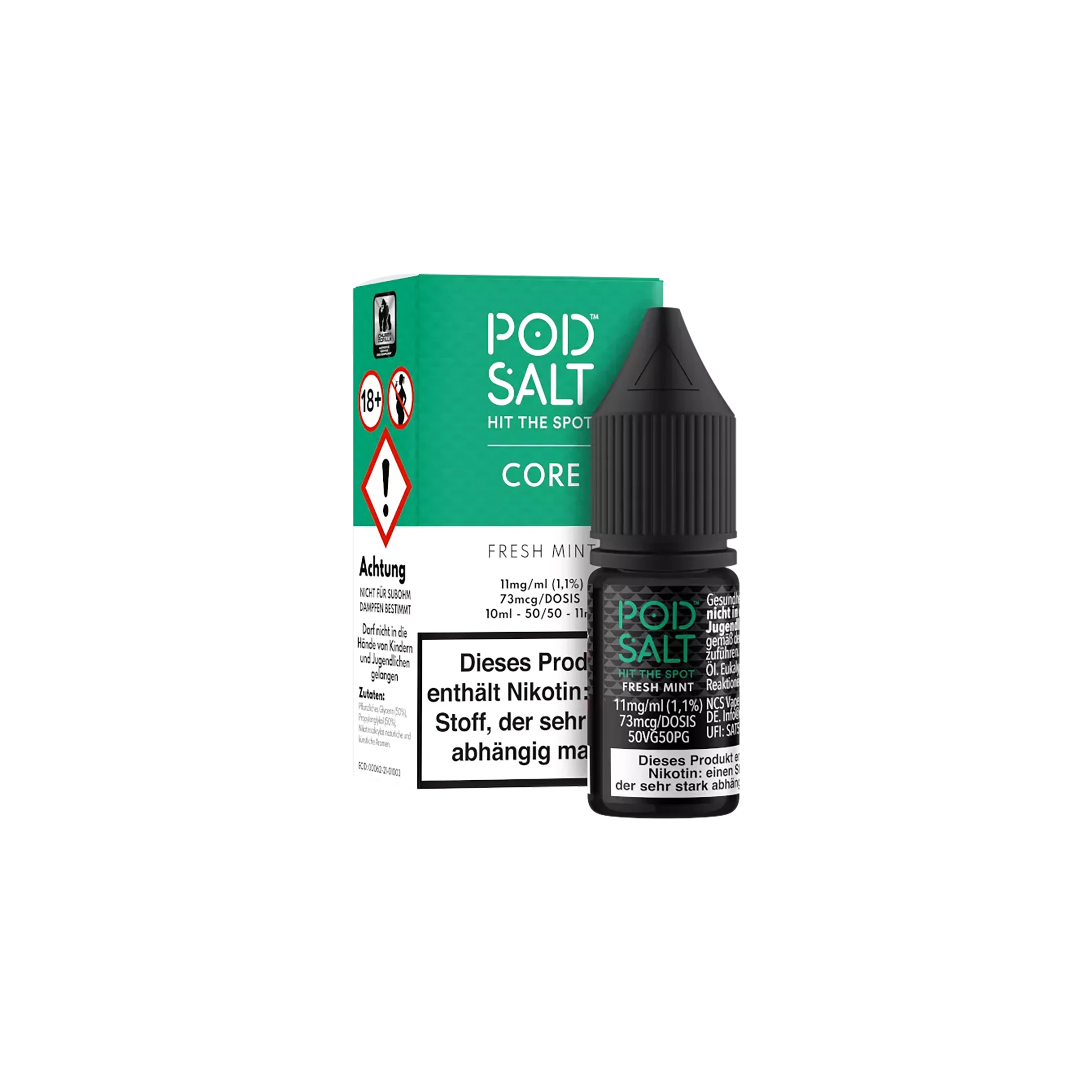 Pod Salt Core - E-Liquid - NicSalt - Fresh Mint - 10 ml - 11 mg