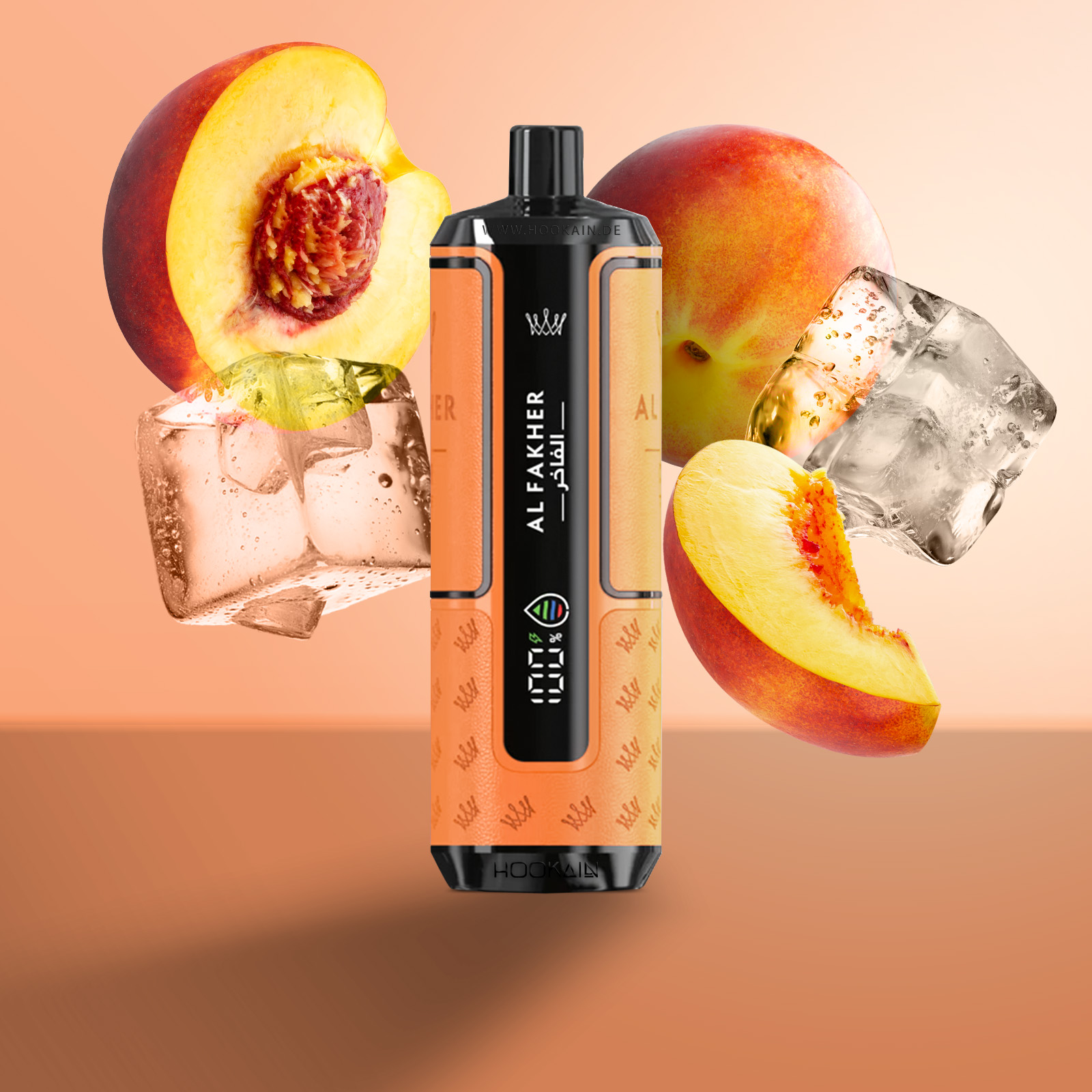 Al Fakher - Crown Bar - Hypermax - 20k - Peach Ice 1