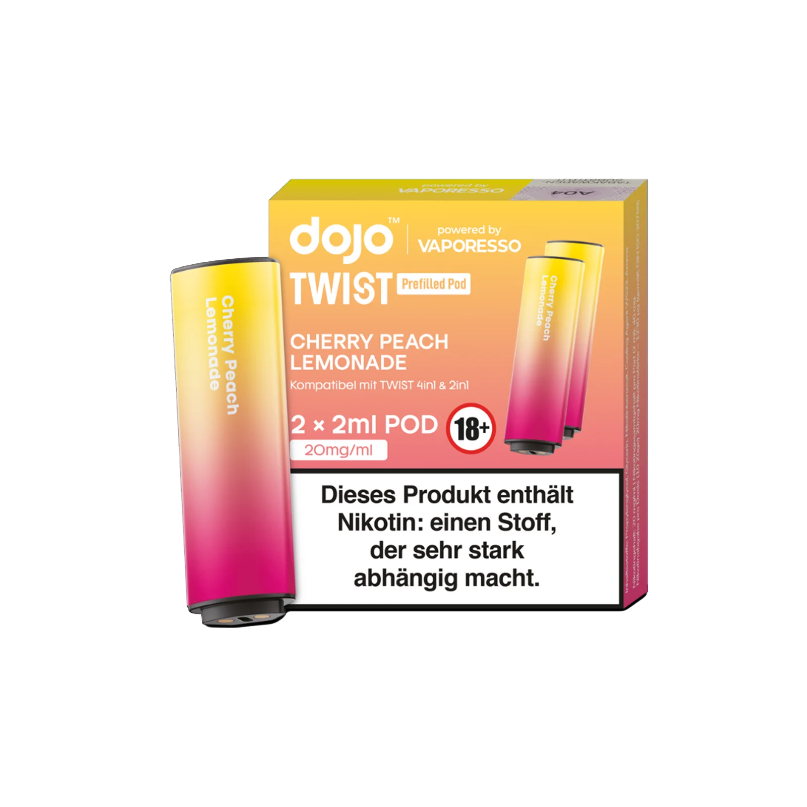 Vaporesso - Dojo Twist - Pod - Cherry Peach Lemonade 1