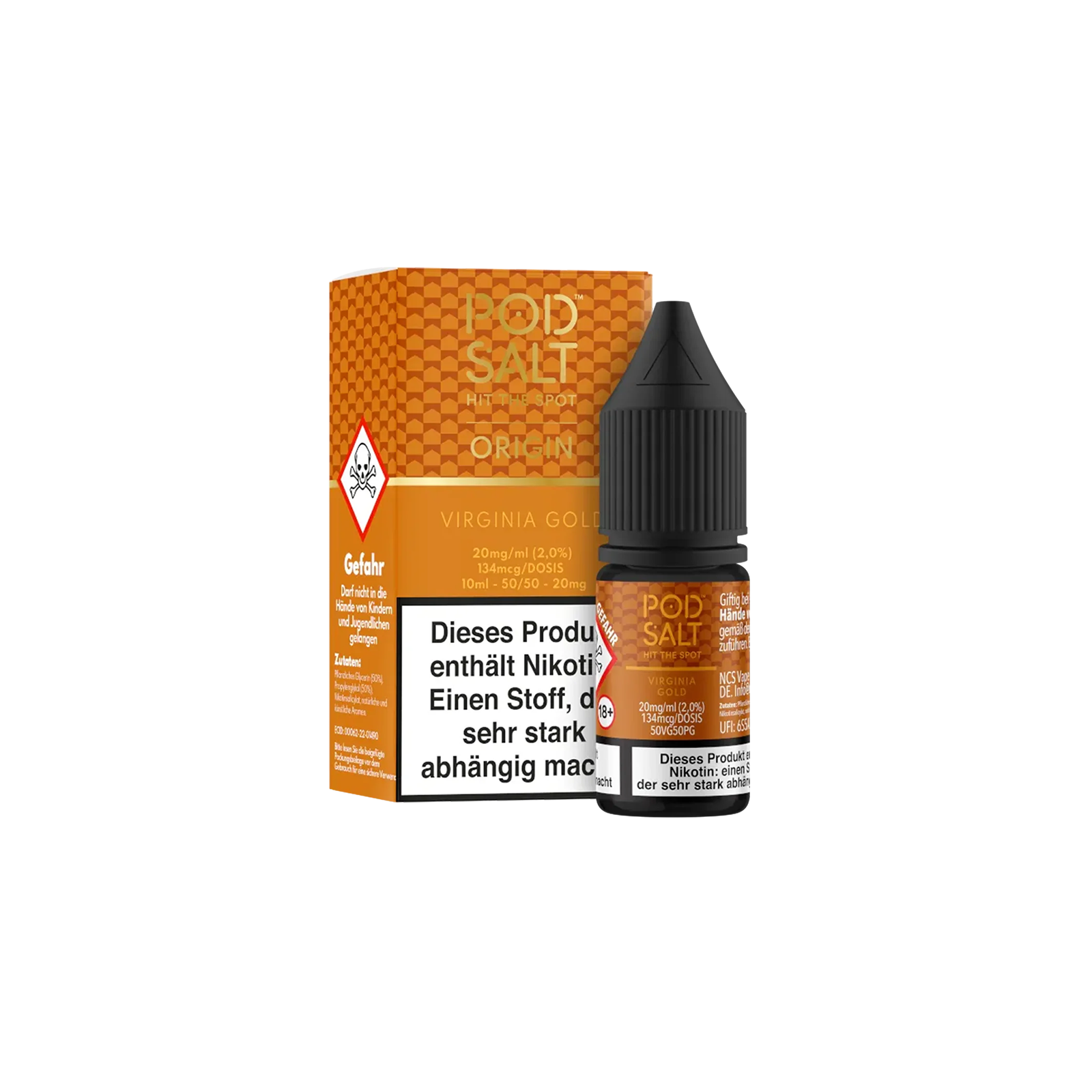Pod Salt Origin - Virginia Gold - 10 ml - 20 mg