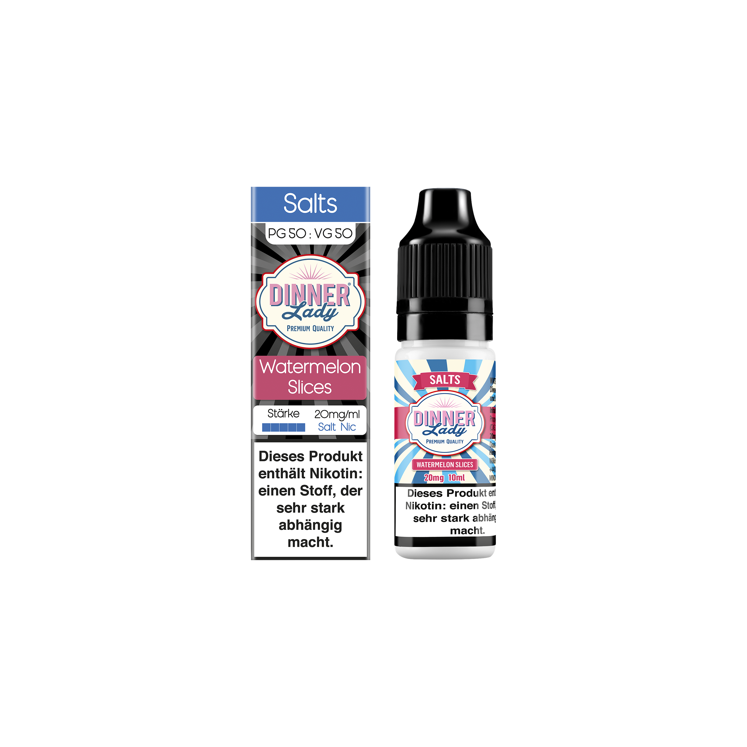 Dinner Lady - E-Liquid - Nikotinsalz - Watermelon Slices - 10 ml - 20 mg