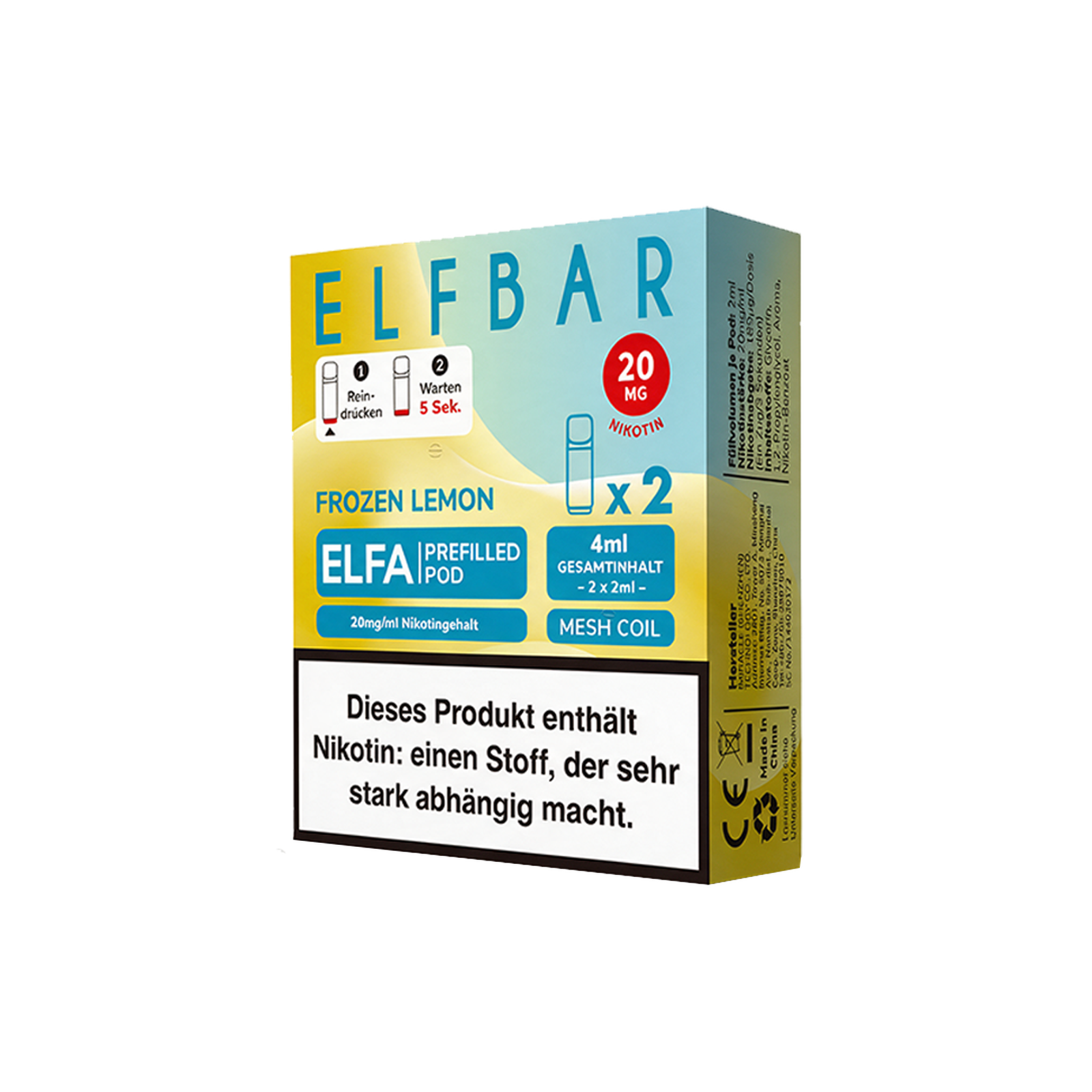 Elf Bar - ELFA - Prefilled Pod - Frozen Lemon