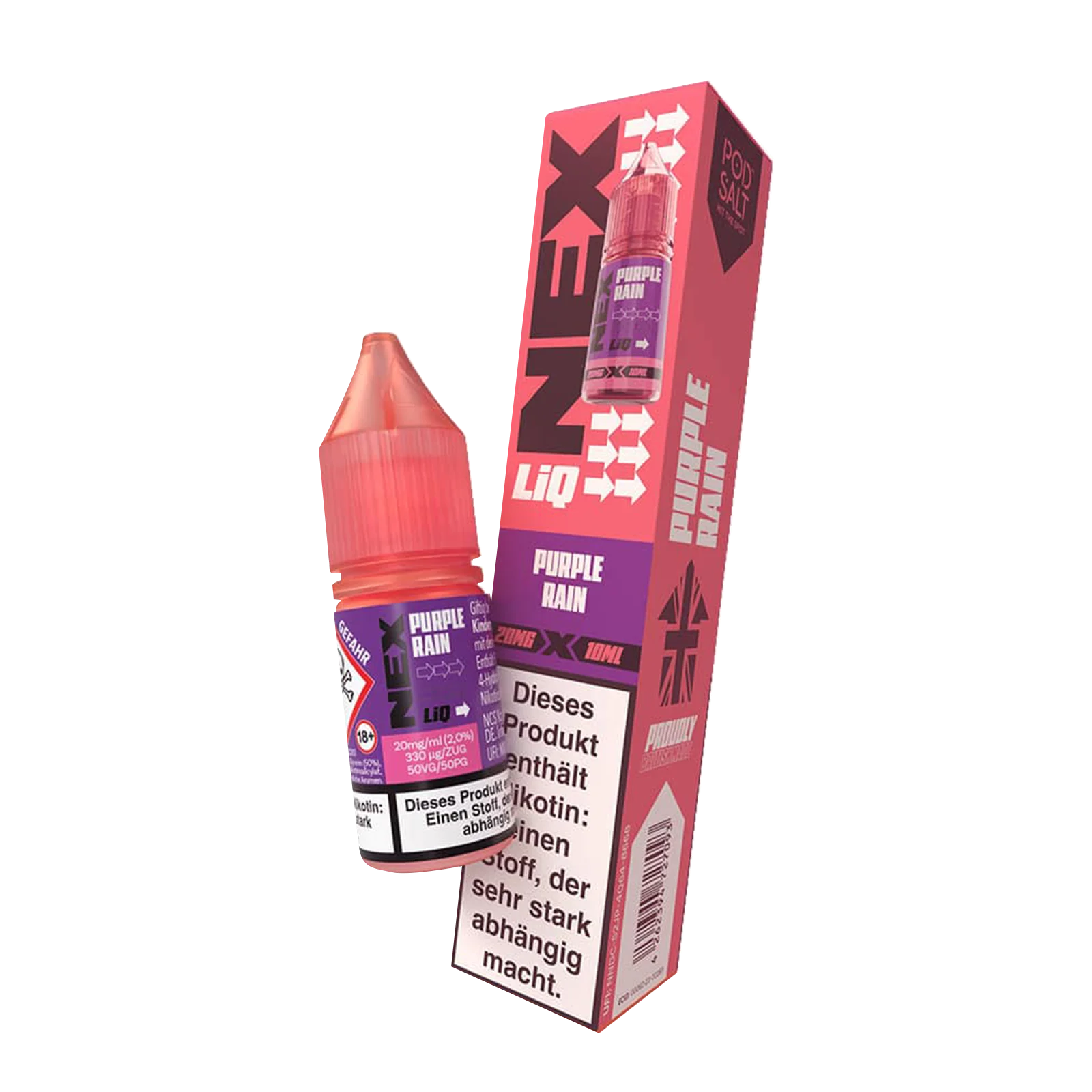 NexLiq - Pod Salt- NicSalt - 10 ml 20 mg Purple Rain 2