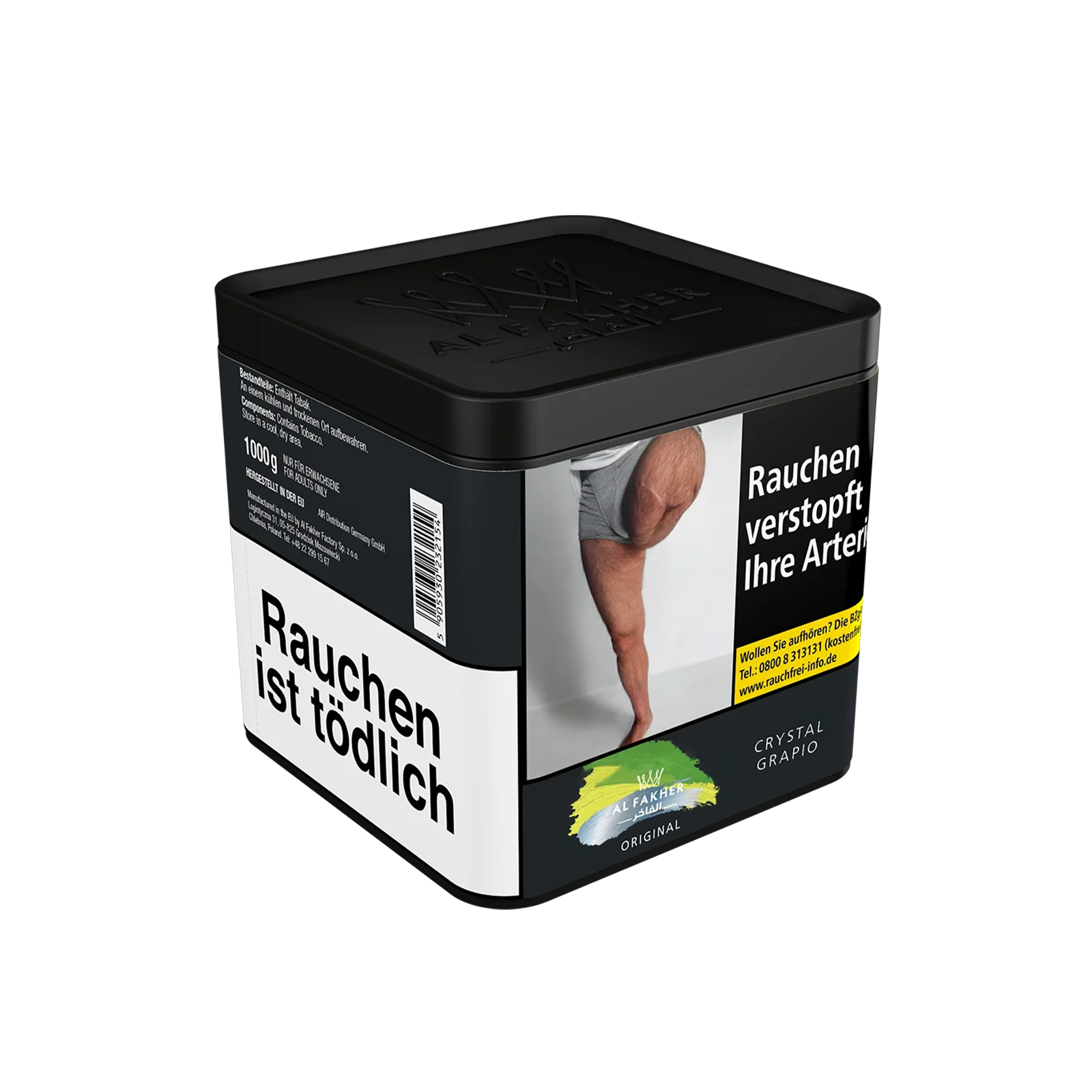 Al Fakher Crystal Grapio 1000g Shisha Tabak – Traube & Menthol Genuss 2