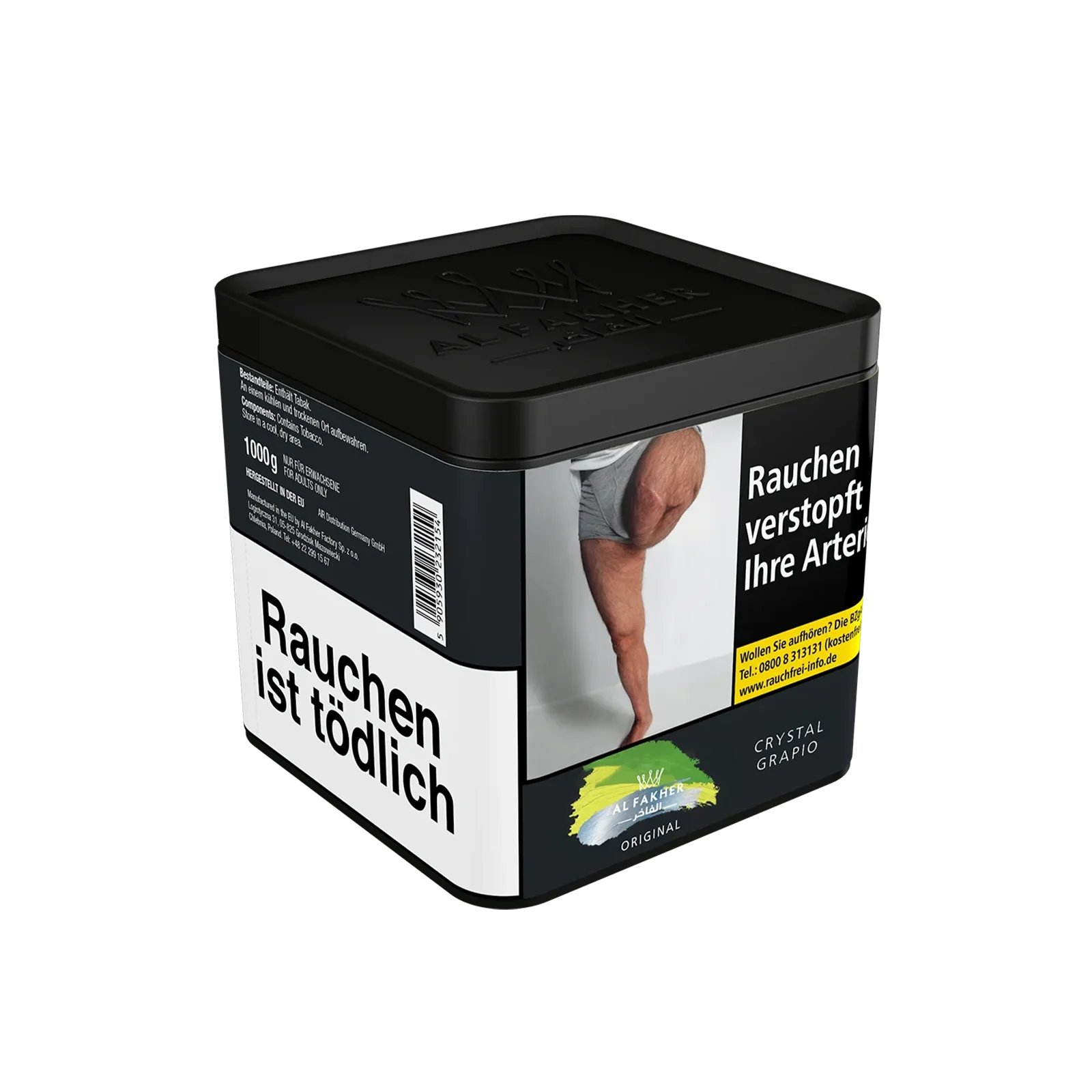 Al Fakher Crystal Grapio 1000g Shisha Tabak – Traube & Menthol Genuss 2