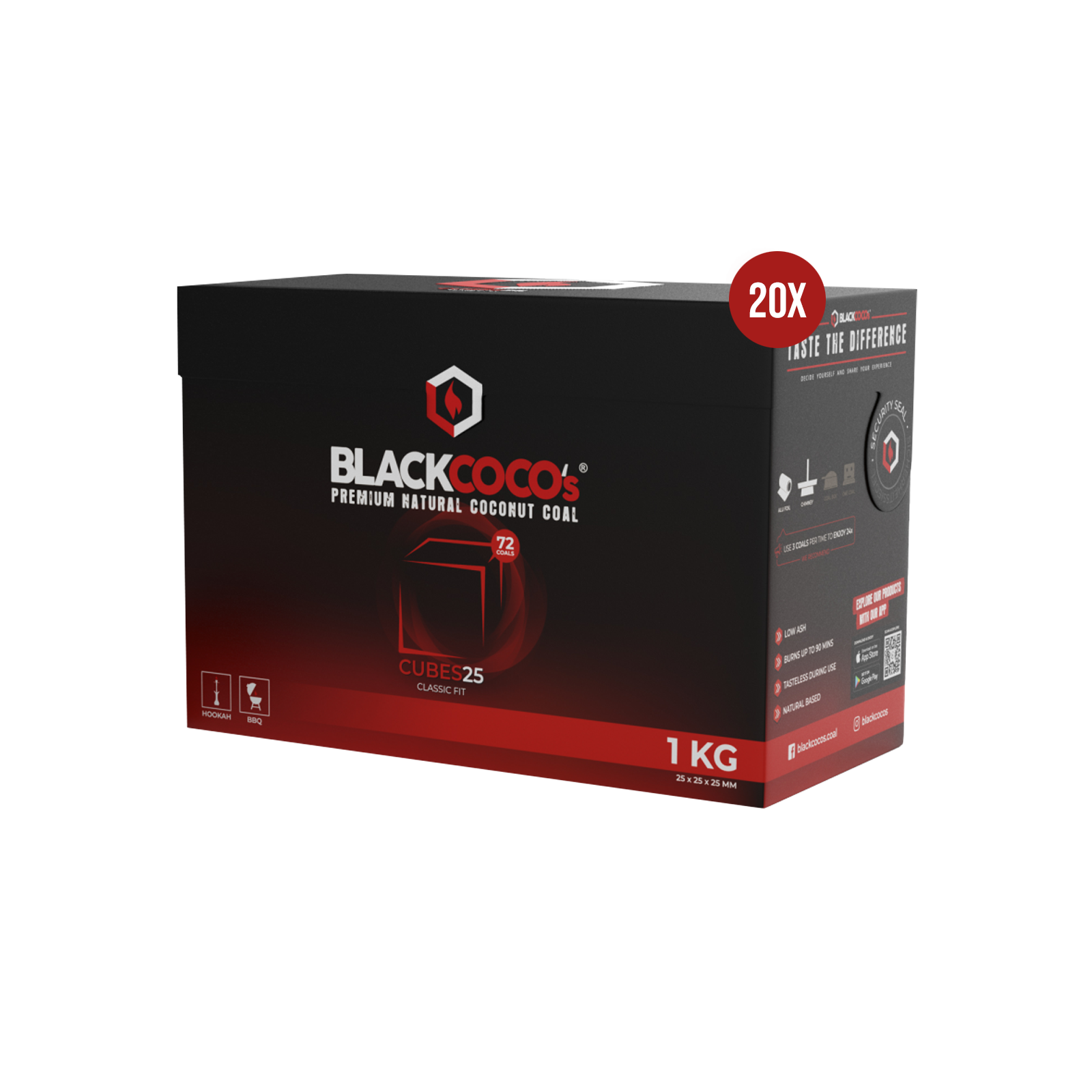 BLACKCOCO's Cubes 22 20 kg | Premium Naturkohle bestellen 2