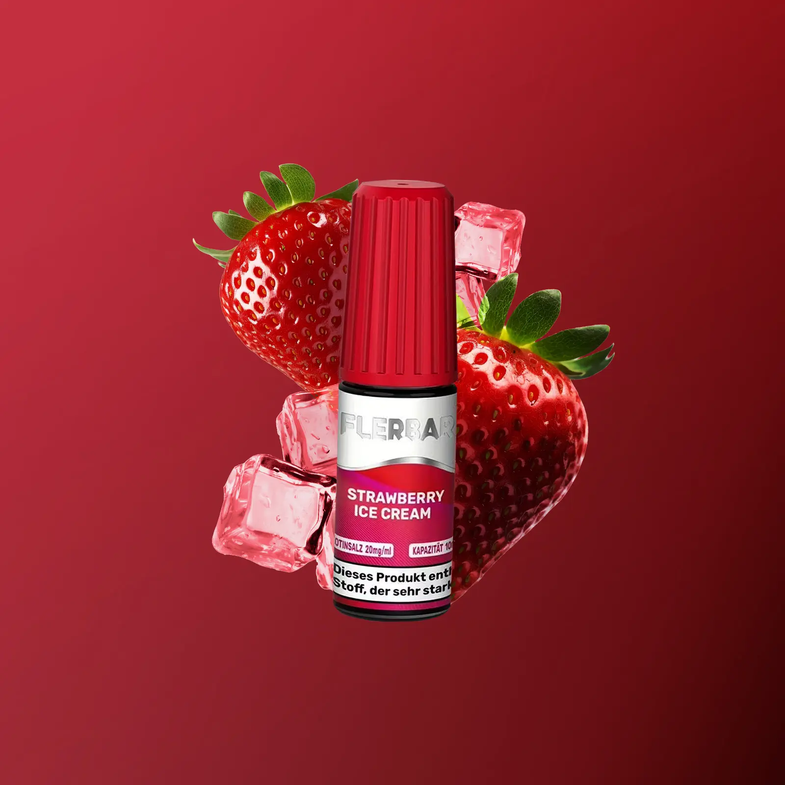 Flerbar - E-Liquid - Nikotinsalz - Strawberry Ice - 10 ml -  20 mg