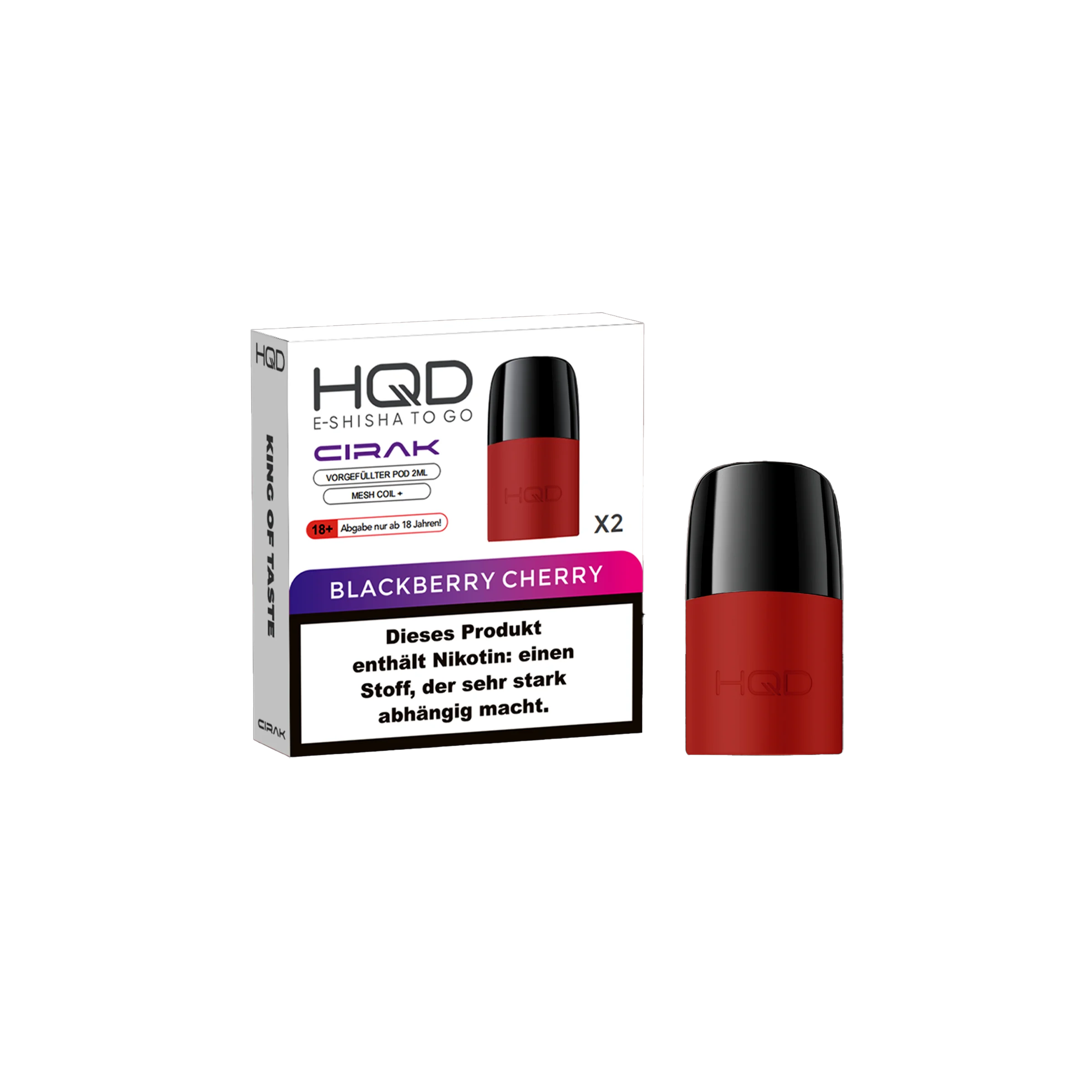 HQD - Cirak - Prefilled Pod - Blackberry Cherry | E-Liquid Vape Sorten g&uuml;nstig kaufen2