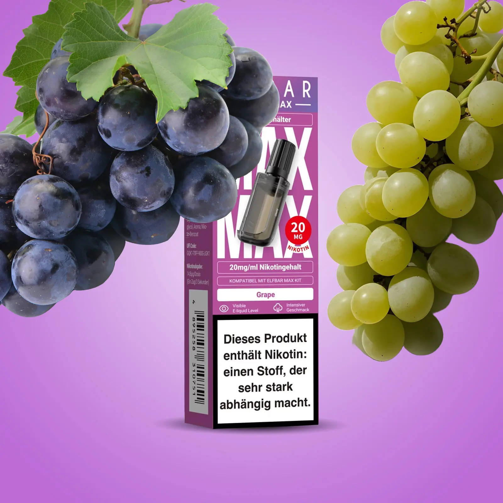 Elf Bar - Max - Pod - Grape - 20 mg 1