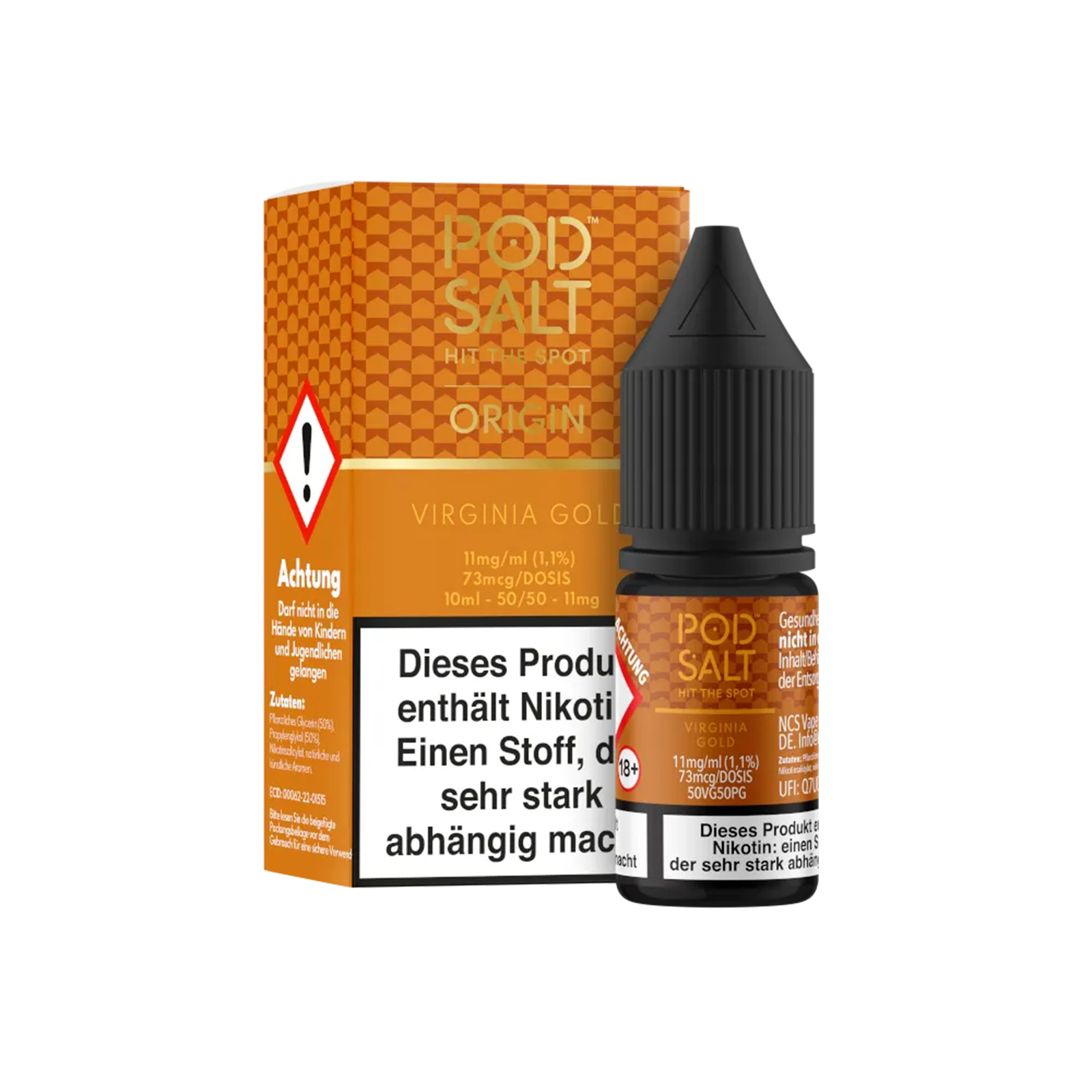 Pod Salt Origin - Virginia Gold - 10 ml - 11 mg 1