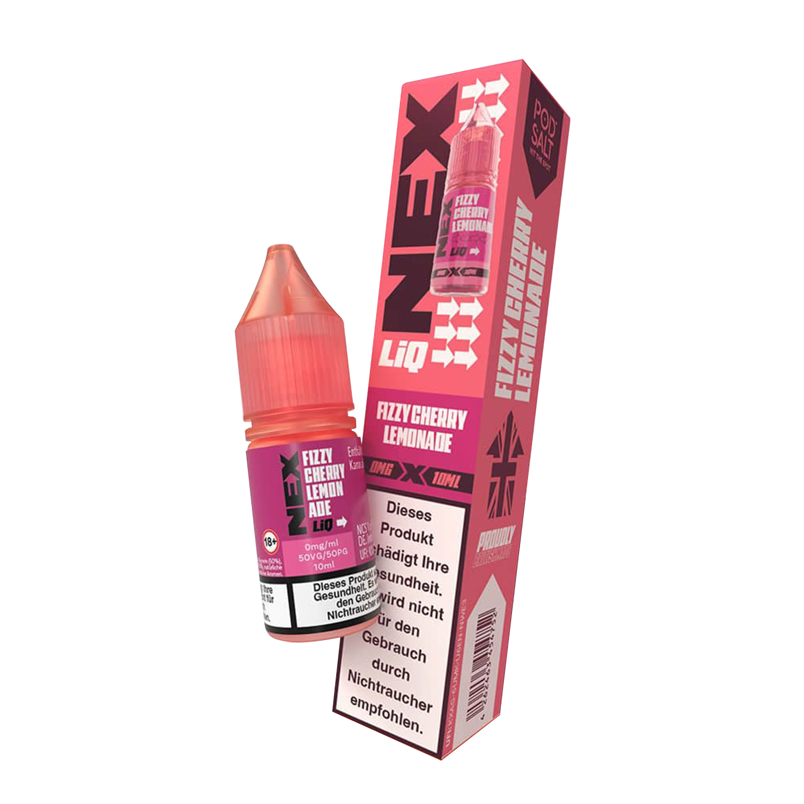 NexLiq - Pod Salt- NicSalt - 10 ml 0 mg Fizzy Cherry Lemonade 1