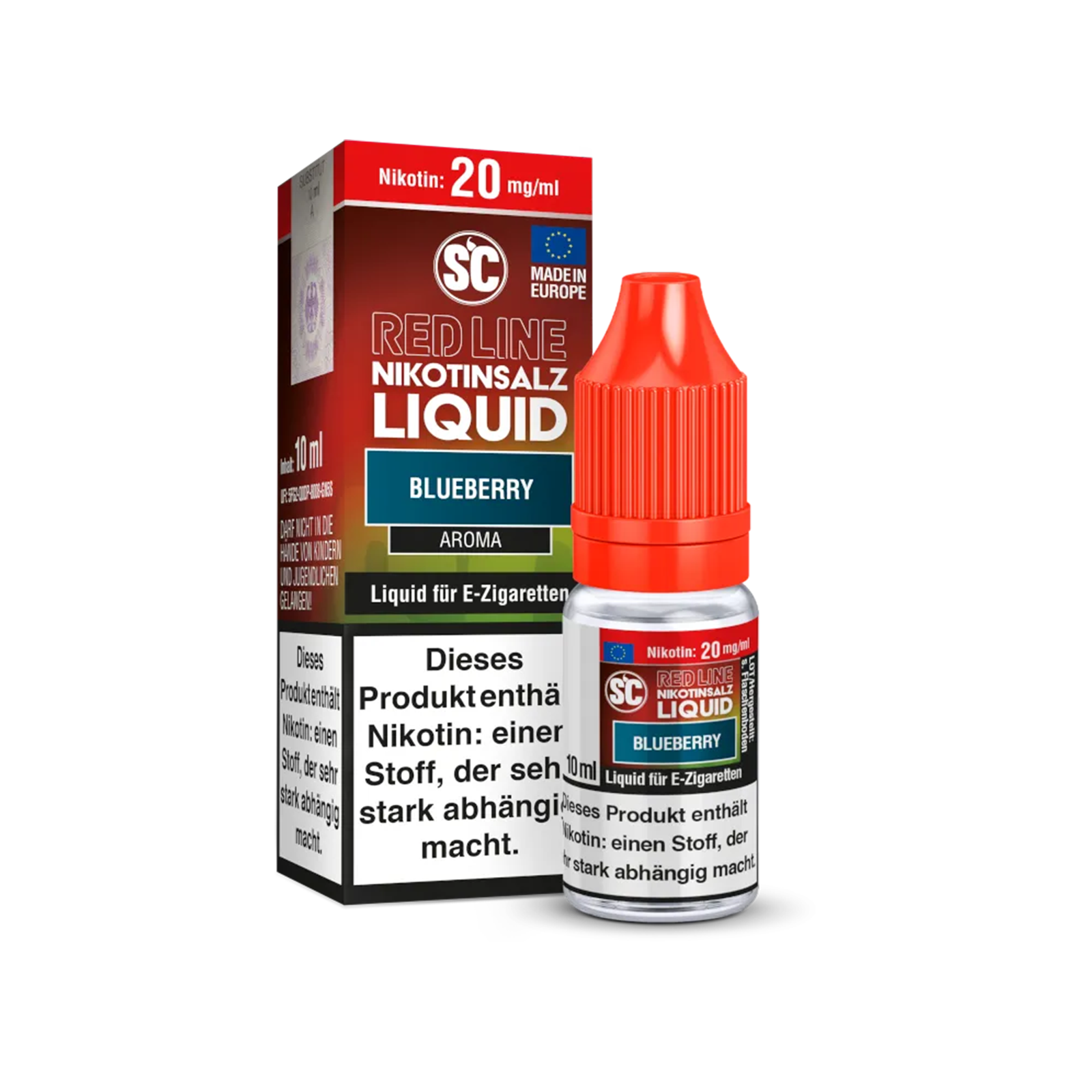 SC - E-Liquid - NicSalt - Red Line - Blueberry - 10 ml - 10 mg