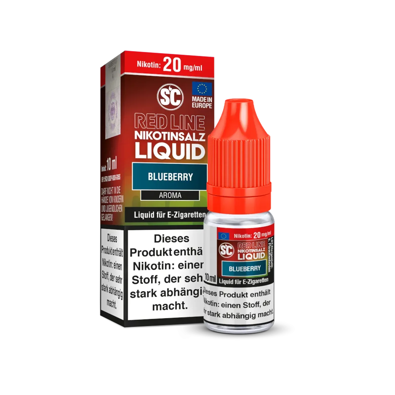 SC - E-Liquid - NicSalt - Red Line - Blueberry - 10 ml - 10 mg