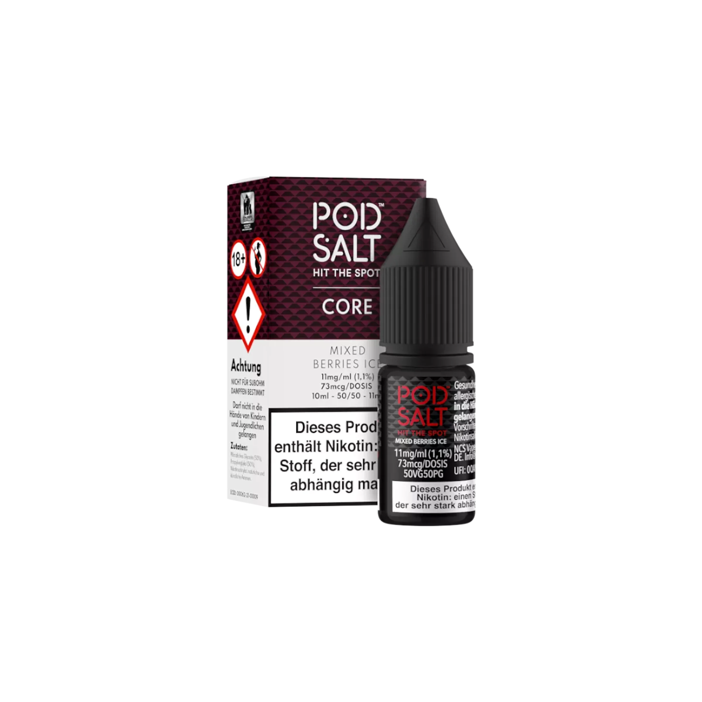 Pod Salt Core - E-Liquid - NicSalt - Mixed Berries Ice - 10 ml - 11 mg