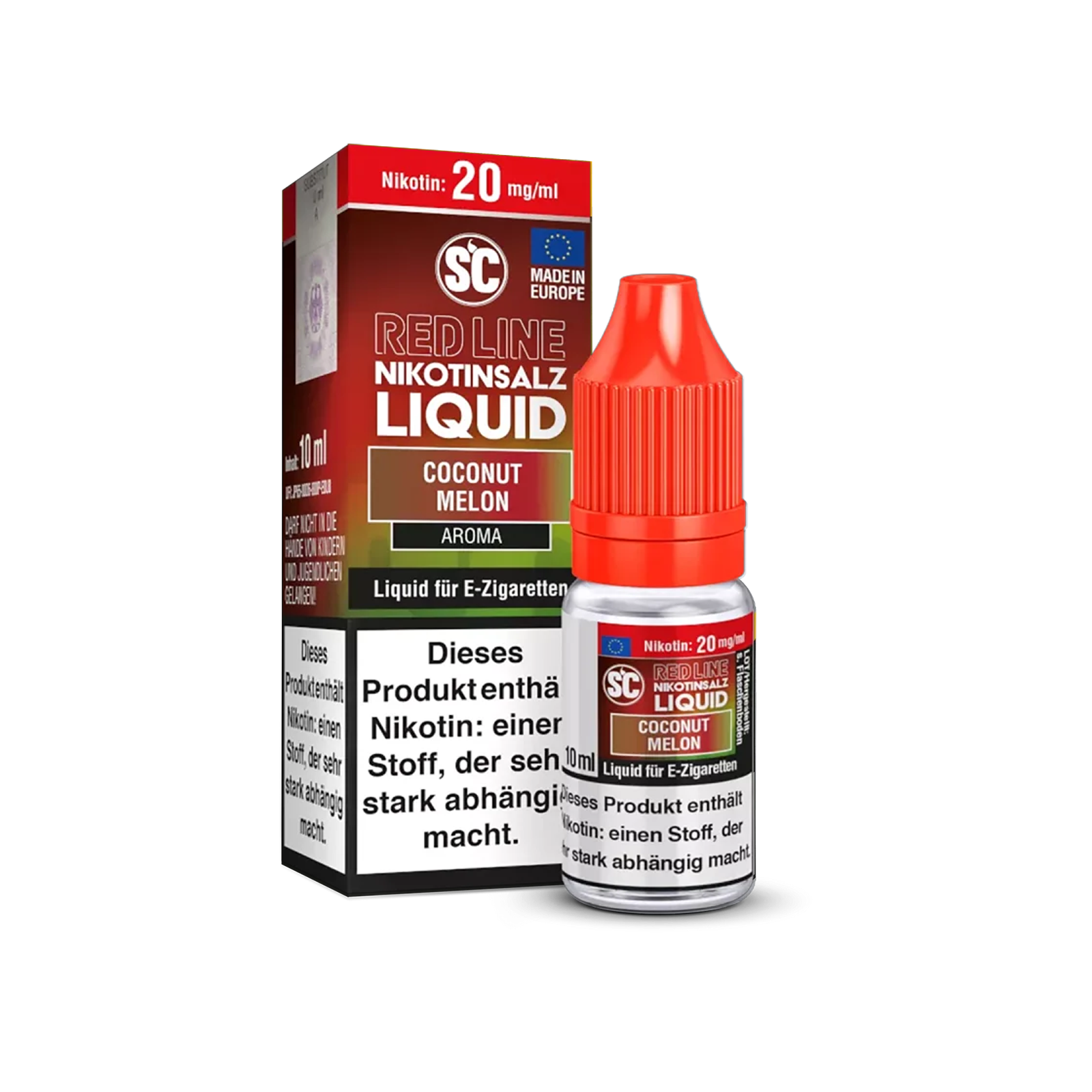 SC - E-Liquid - NicSalt - Red Line - Coconut Melon - 10 ml - 20 mg