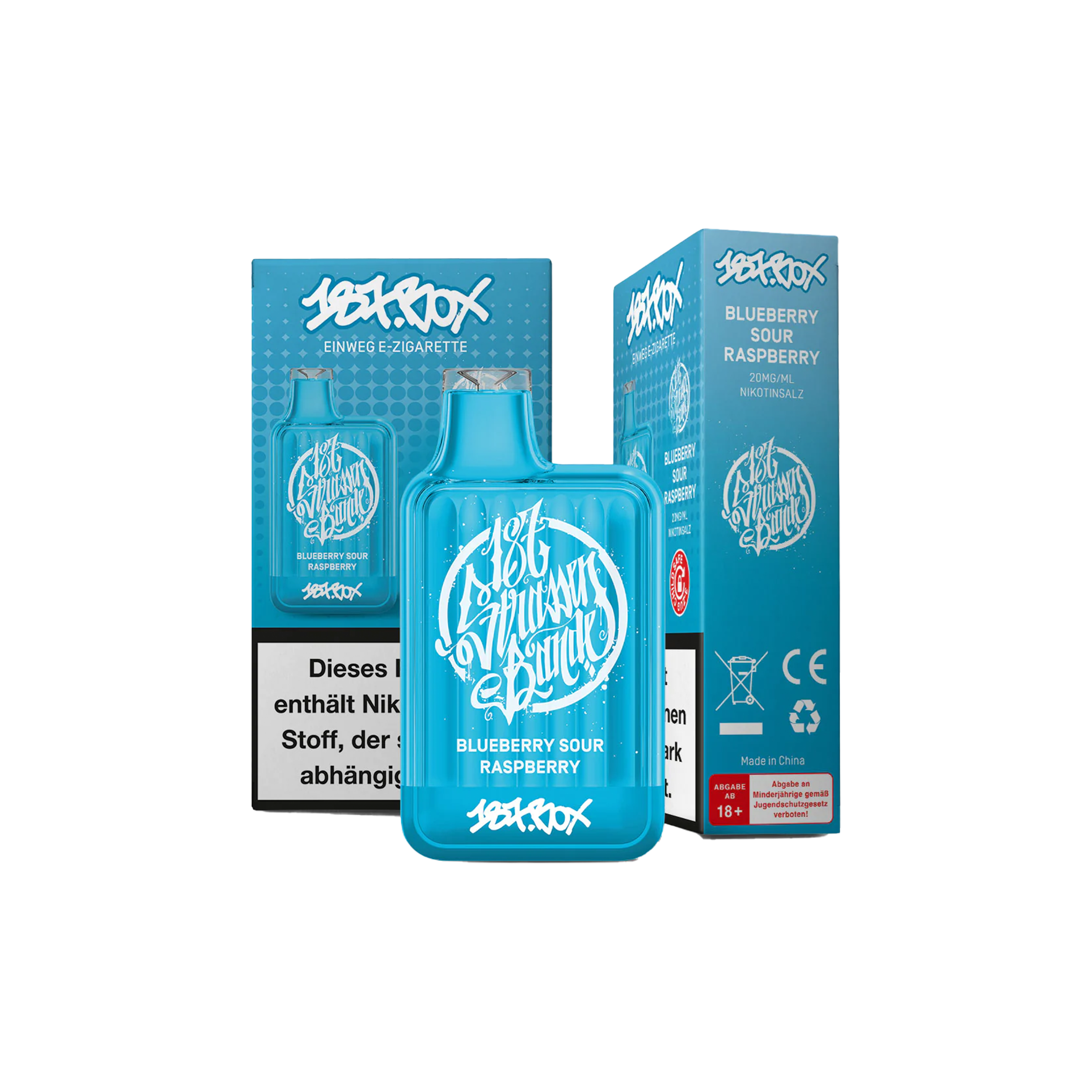 187 Vapestick - Box - Blueberry Sour Raspberry - 20 mg | Alle neuen Sorten günstig online kaufen - Hookain E-Shisha Onlineshop