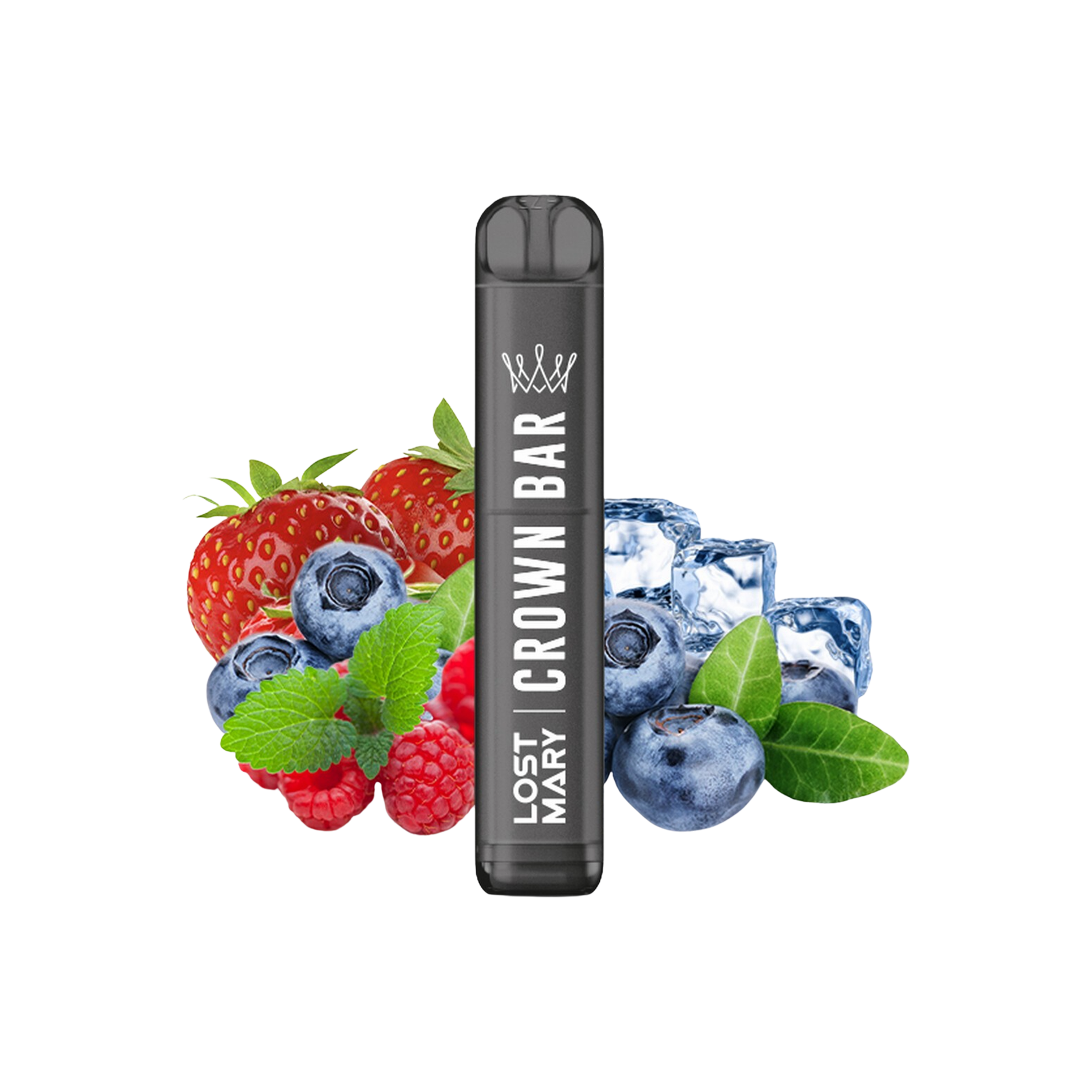 Crown Bar - Einweg-Vape - Triple Berry Ice - 20 mg | Alle neuen Sorten günstig online kaufen - Hookain E-Shisha Onlineshop