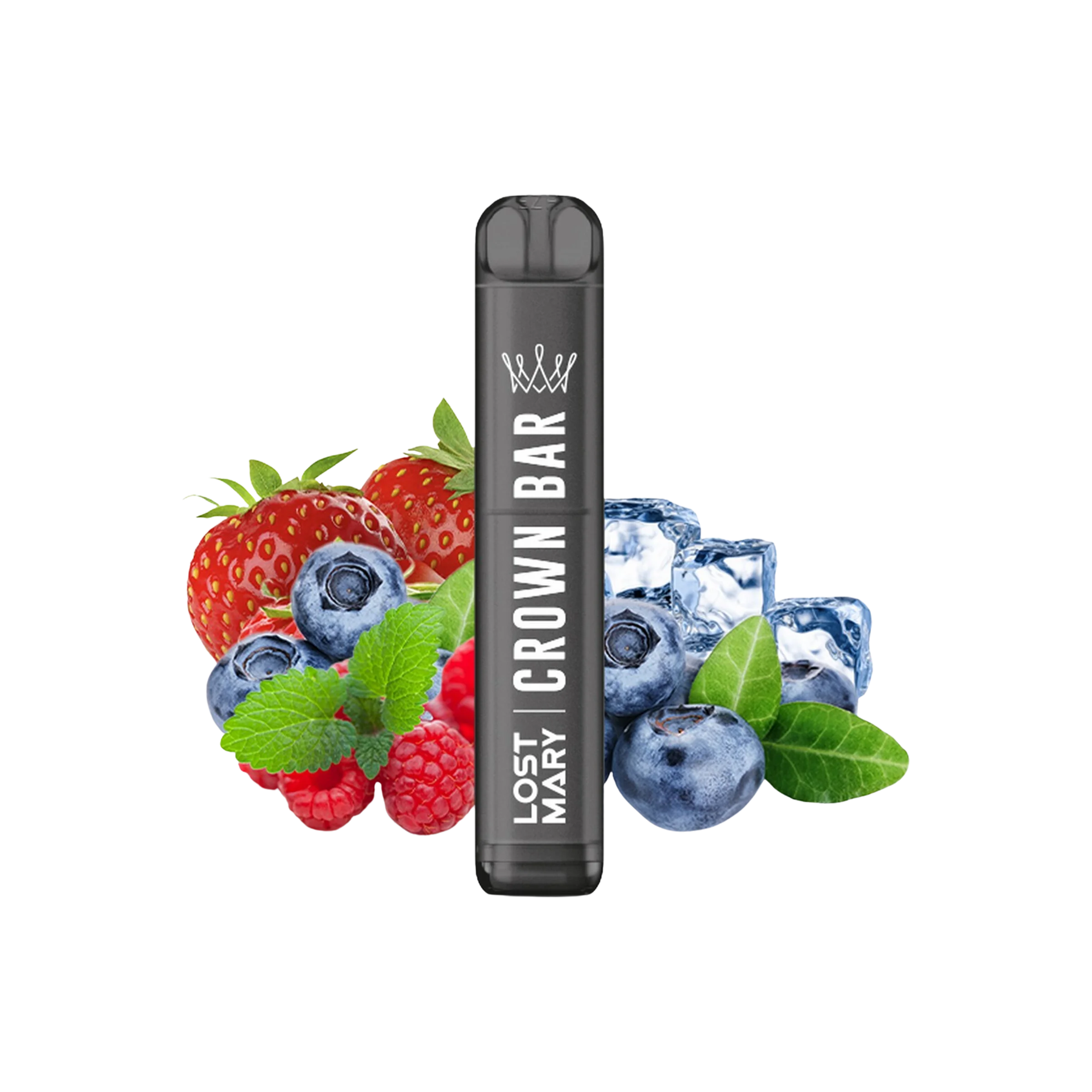 Crown Bar - Einweg-Vape - Triple Berry Ice - 20 mg | Alle neuen Sorten günstig online kaufen - Hookain E-Shisha Onlineshop