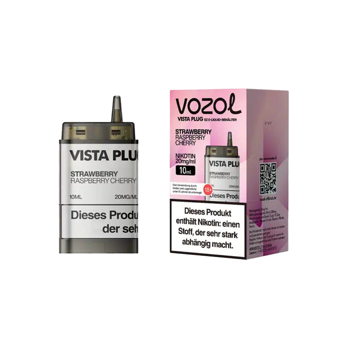 Vozol - Vista Plug Set - EZ Pod - Strawberry Raspberry Cherry + Empty Pod