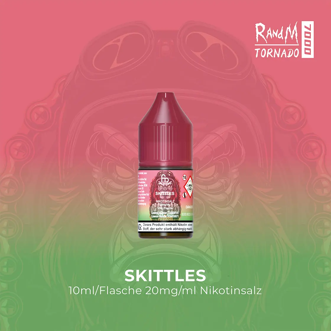 RandM Tornado 7000 Skittlez E-Liquid Nikotinsalz 20 mg | Vape Liquids 1