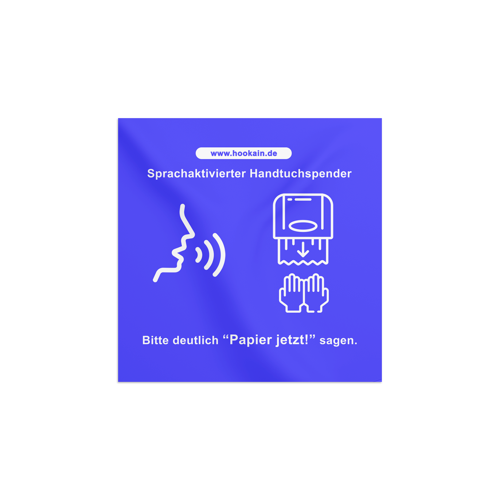 Hookain - Sticker -  Handtuchspender - Lustige Party Aufkleber - 7.4 x 7.4 cm