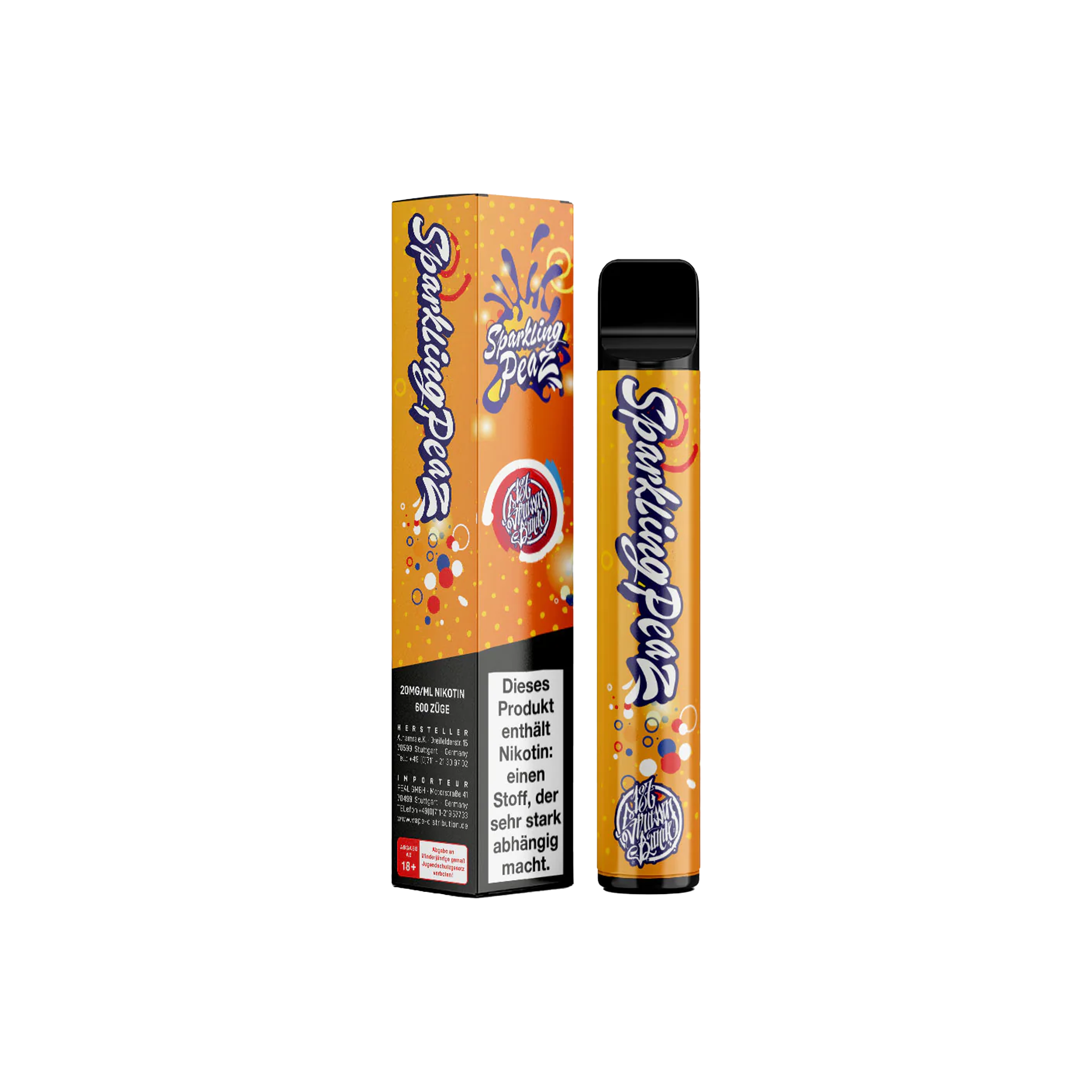 187 Vape - Sparkling Peaz - 20 mg