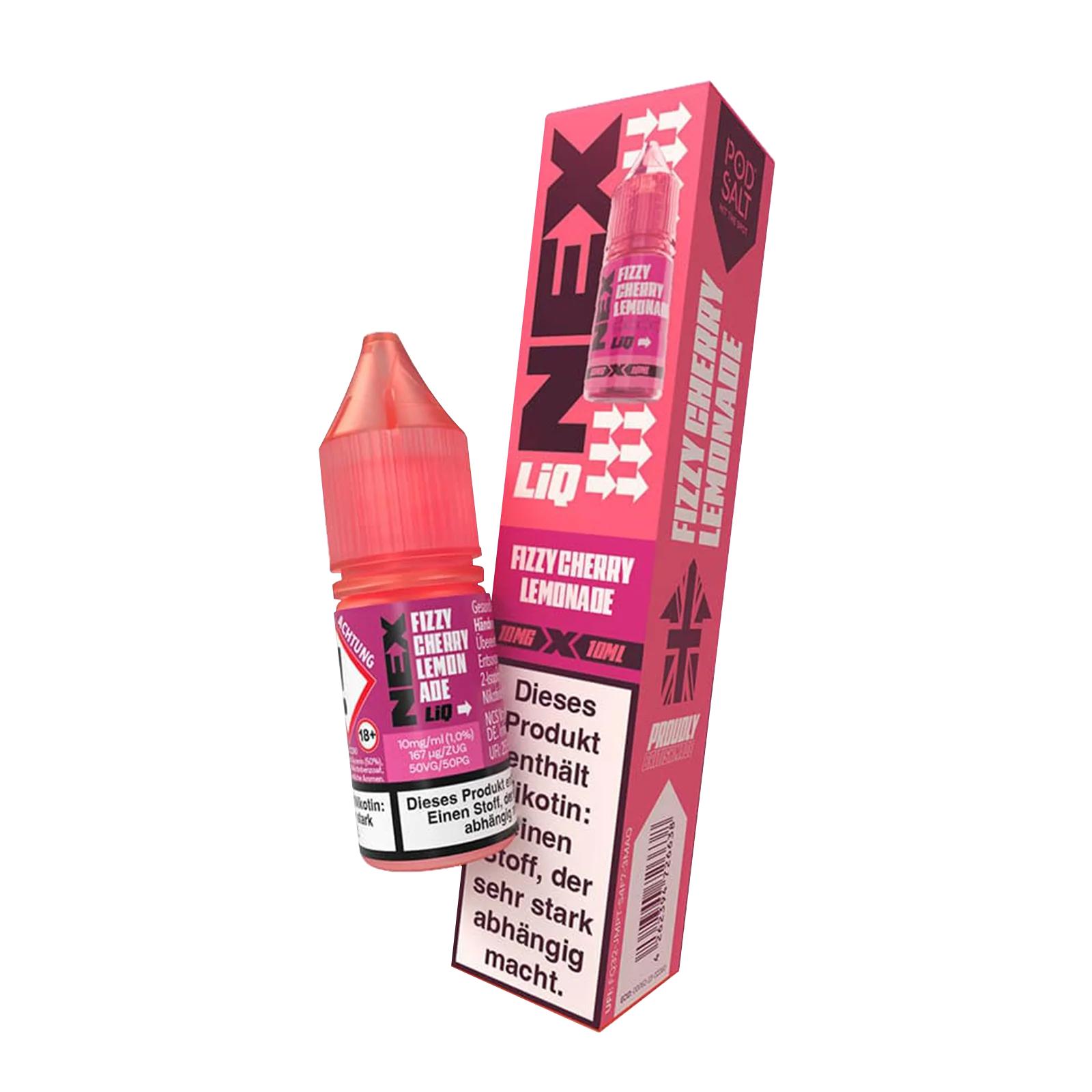 NexLiq - Pod Salt- NicSalt - 10 ml 10 mg Fizzy Cherry Lemonade 1