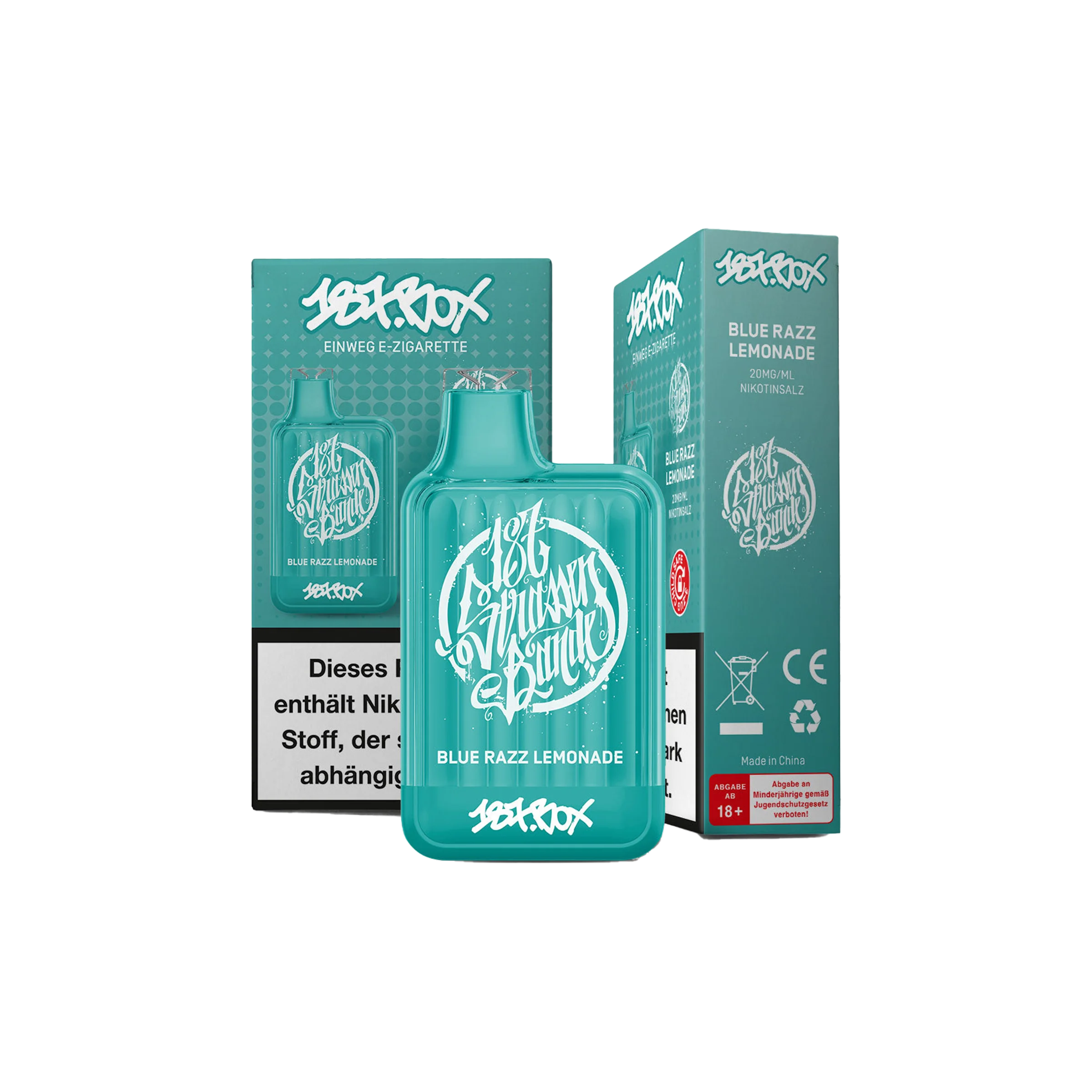 187 Vapestick - Box - Blue Razz Lemonade - 20 mg | Alle neuen Sorten günstig online kaufen - Hookain E-Shisha Onlineshop