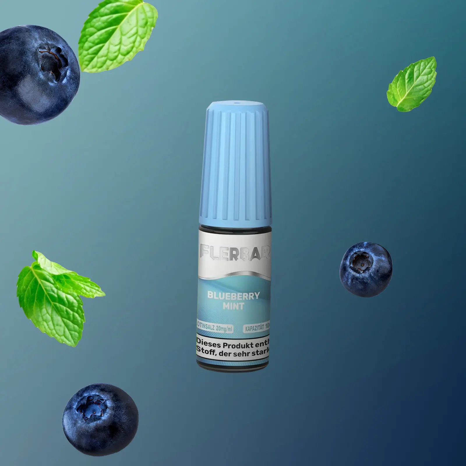 Flerbar - E-Liquid - Nicotine salt - Blueberry Mint - 10 ml -  20 mg